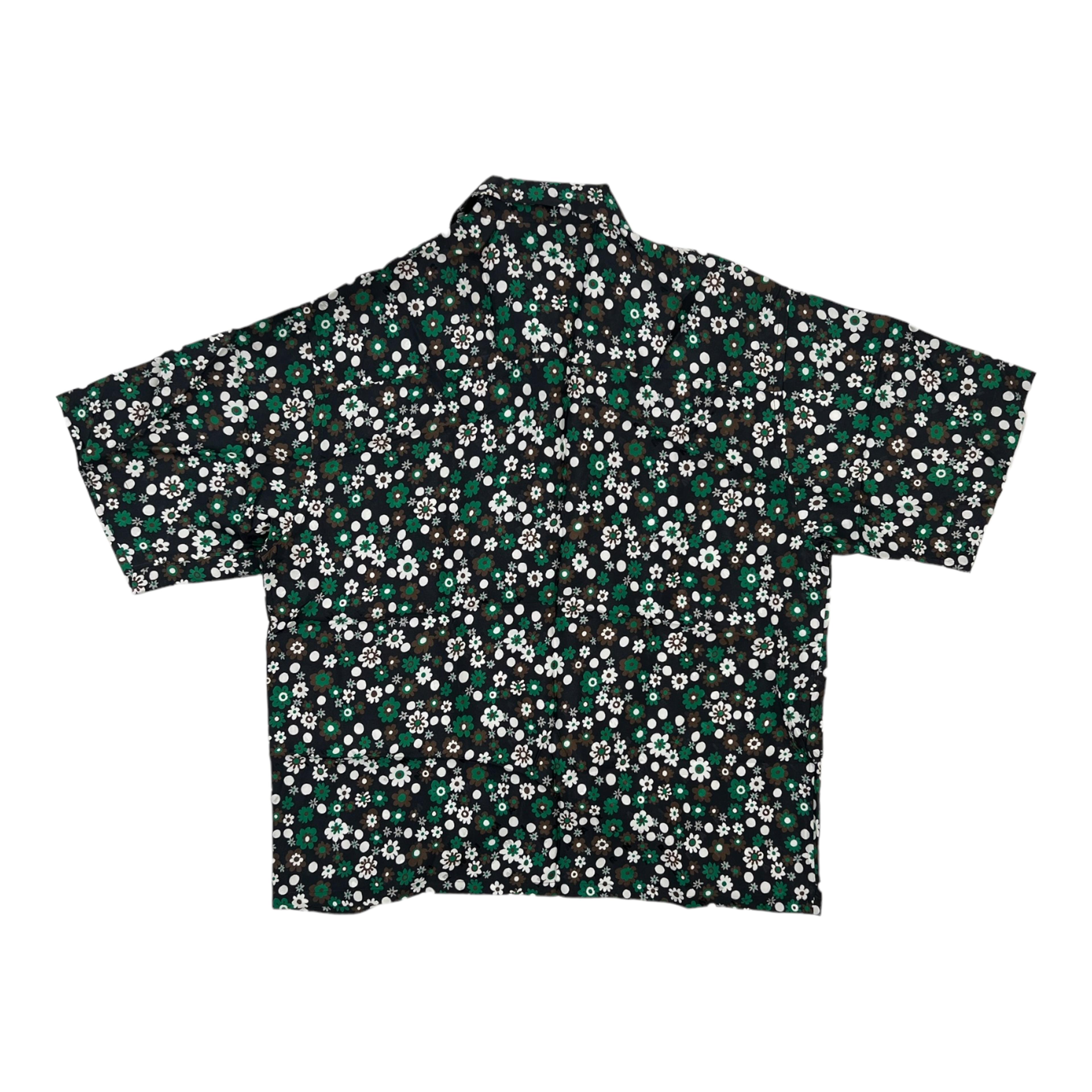 Alternate View 1 of Marni Small Flower Button Down Black Green Pre-Owned