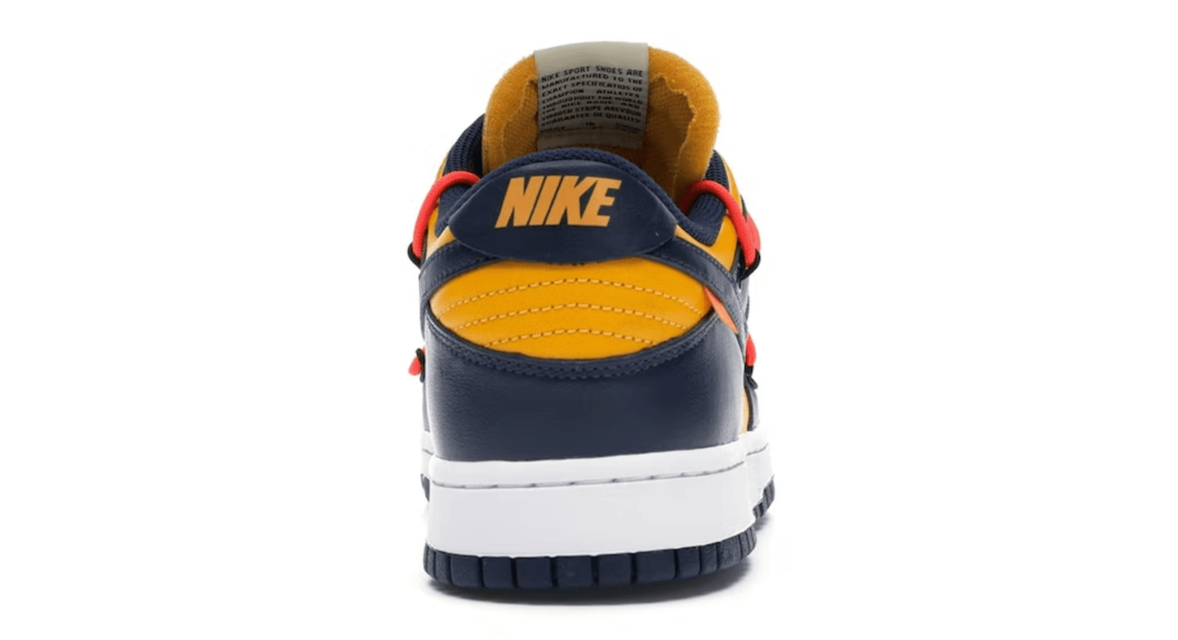 Alternate View 3 of Nike Dunk Low Off-White University Gold Midnight Navy