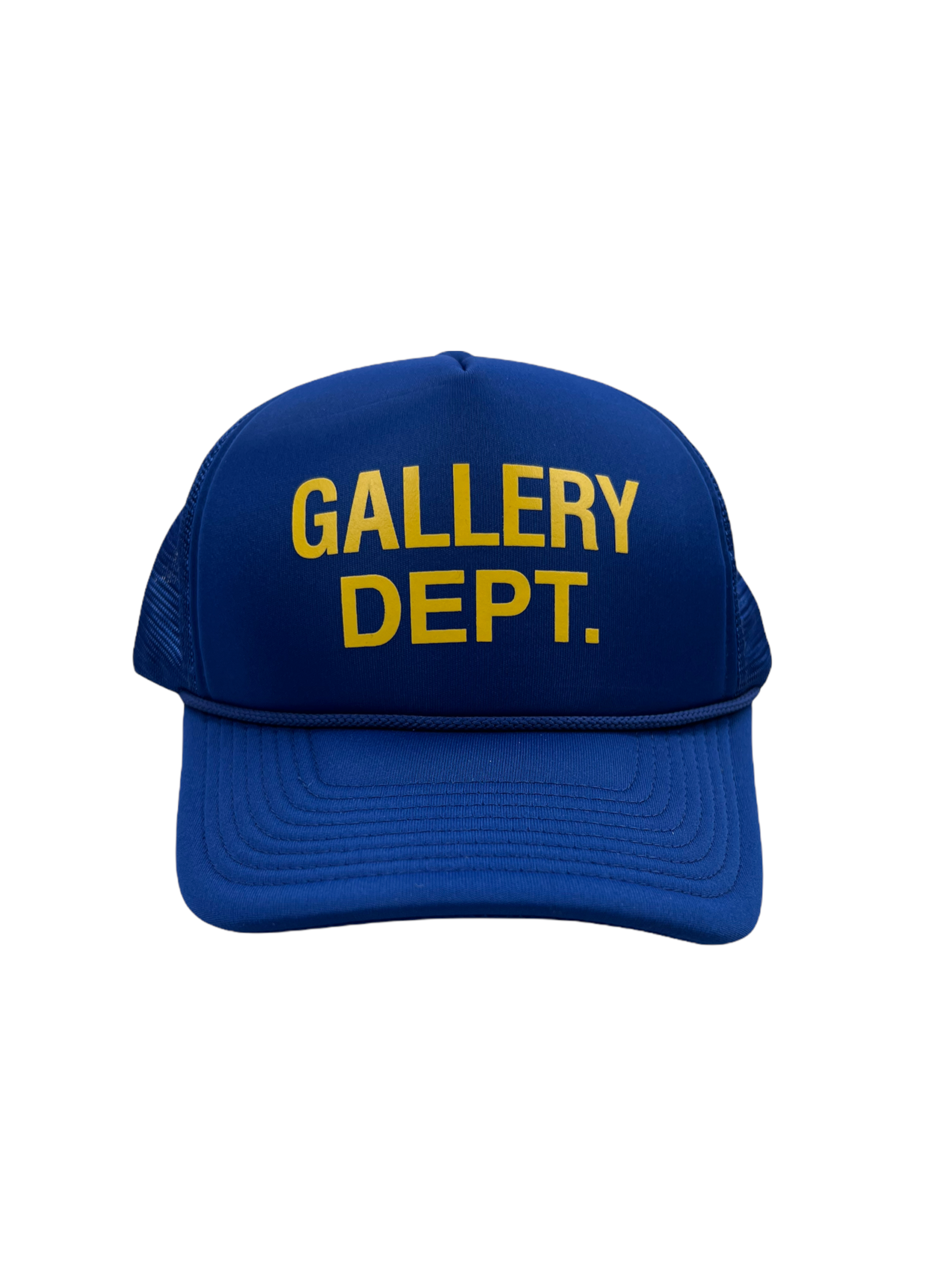 Gallery Department Logo Trucker Hat Blue Yellow