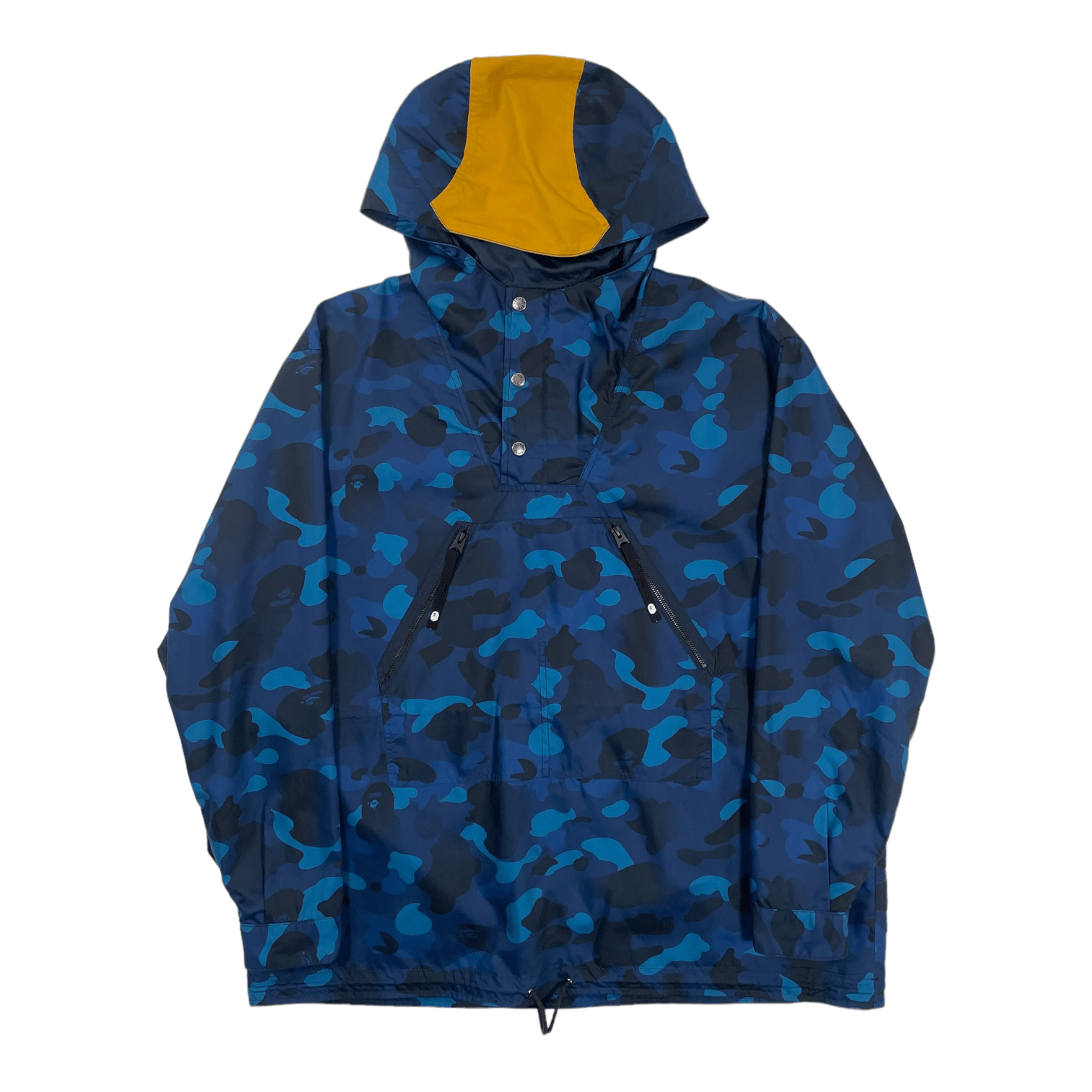 Bape Anorak Jacket Blue Camo Pre-Owned