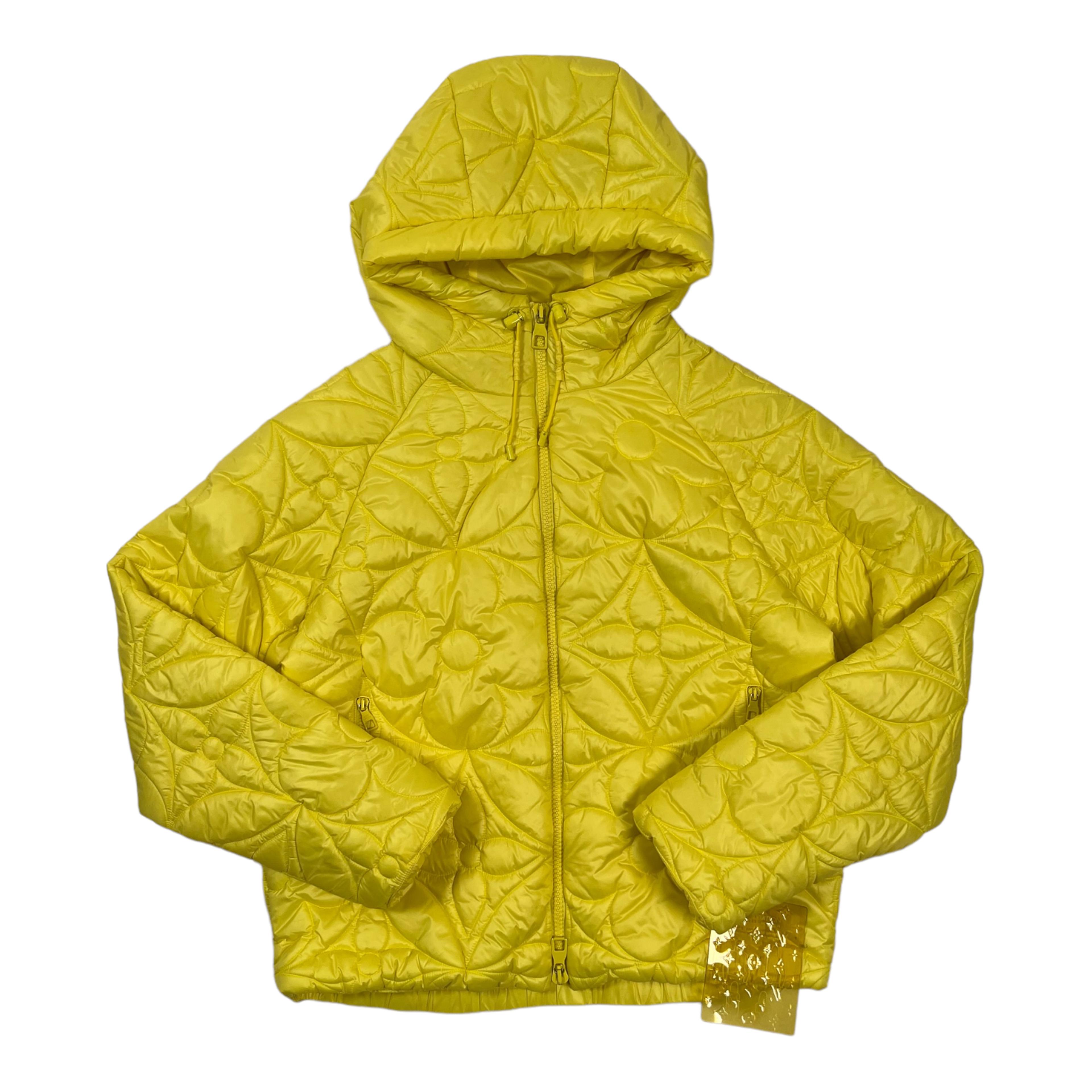 Louis Vuitton LVSE Flower Quilted Hooded Jacket Yellow Pre-Owned