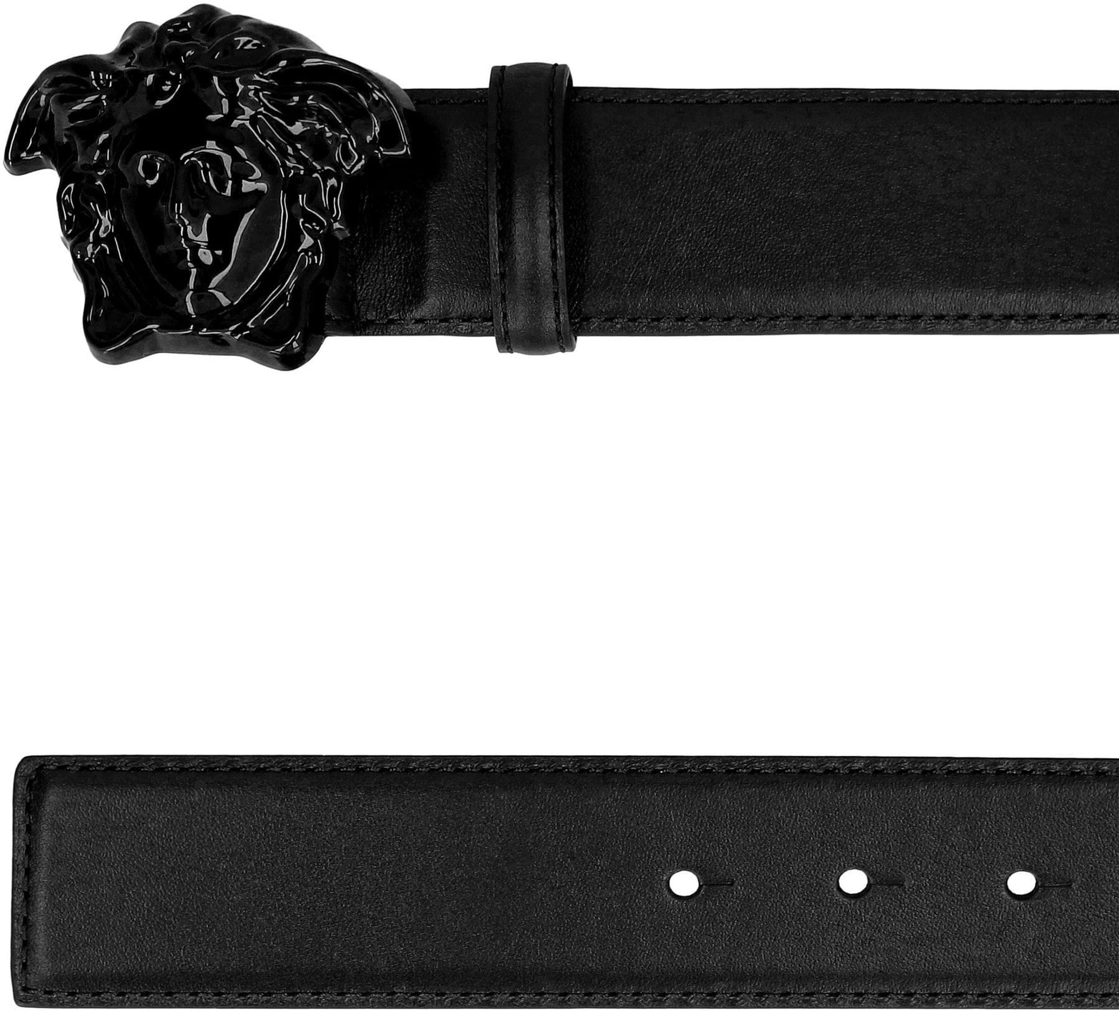 Alternate View 1 of Versace Medusa Buckle Leather Belt