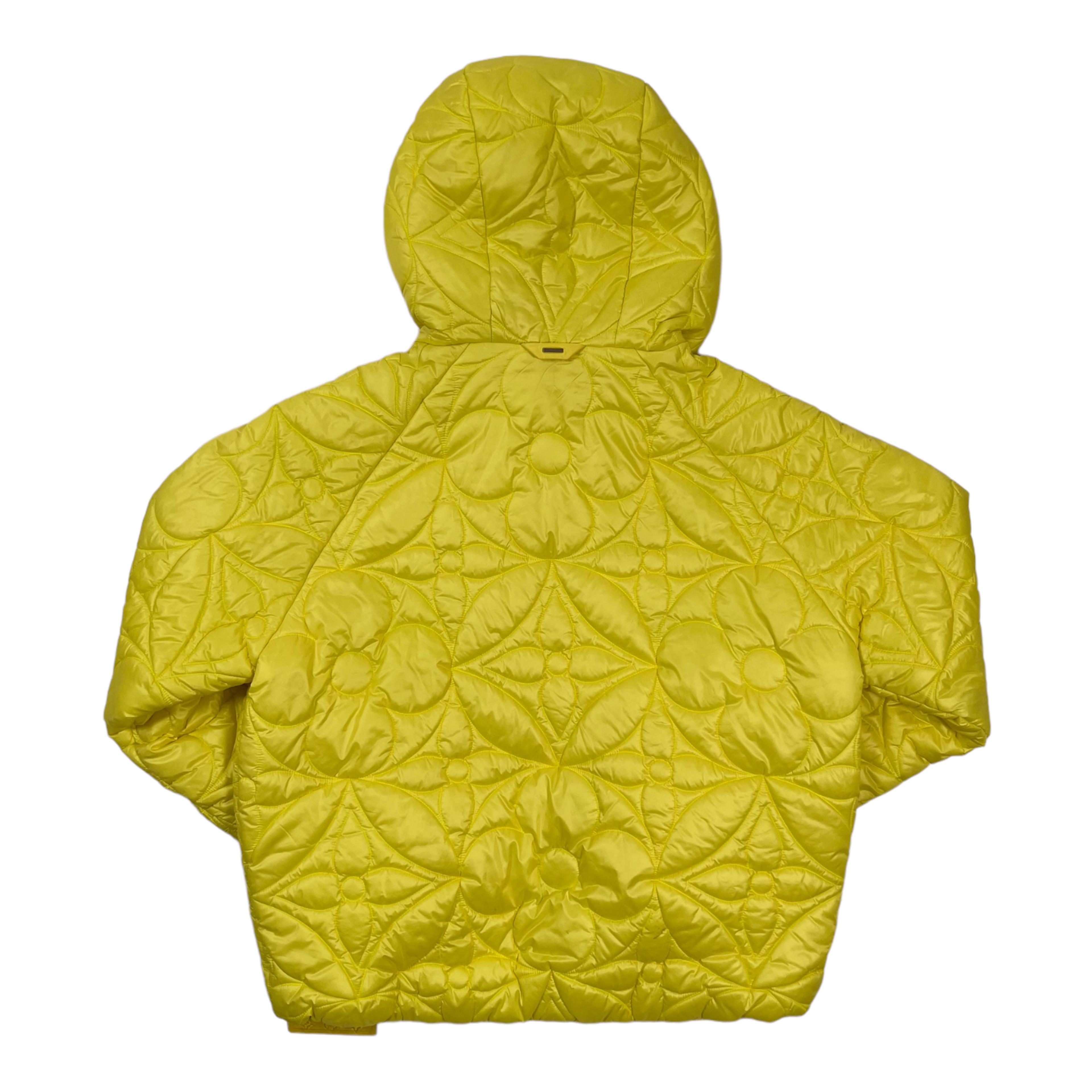 Alternate View 1 of Louis Vuitton LVSE Flower Quilted Hooded Jacket Yellow Pre-Owned