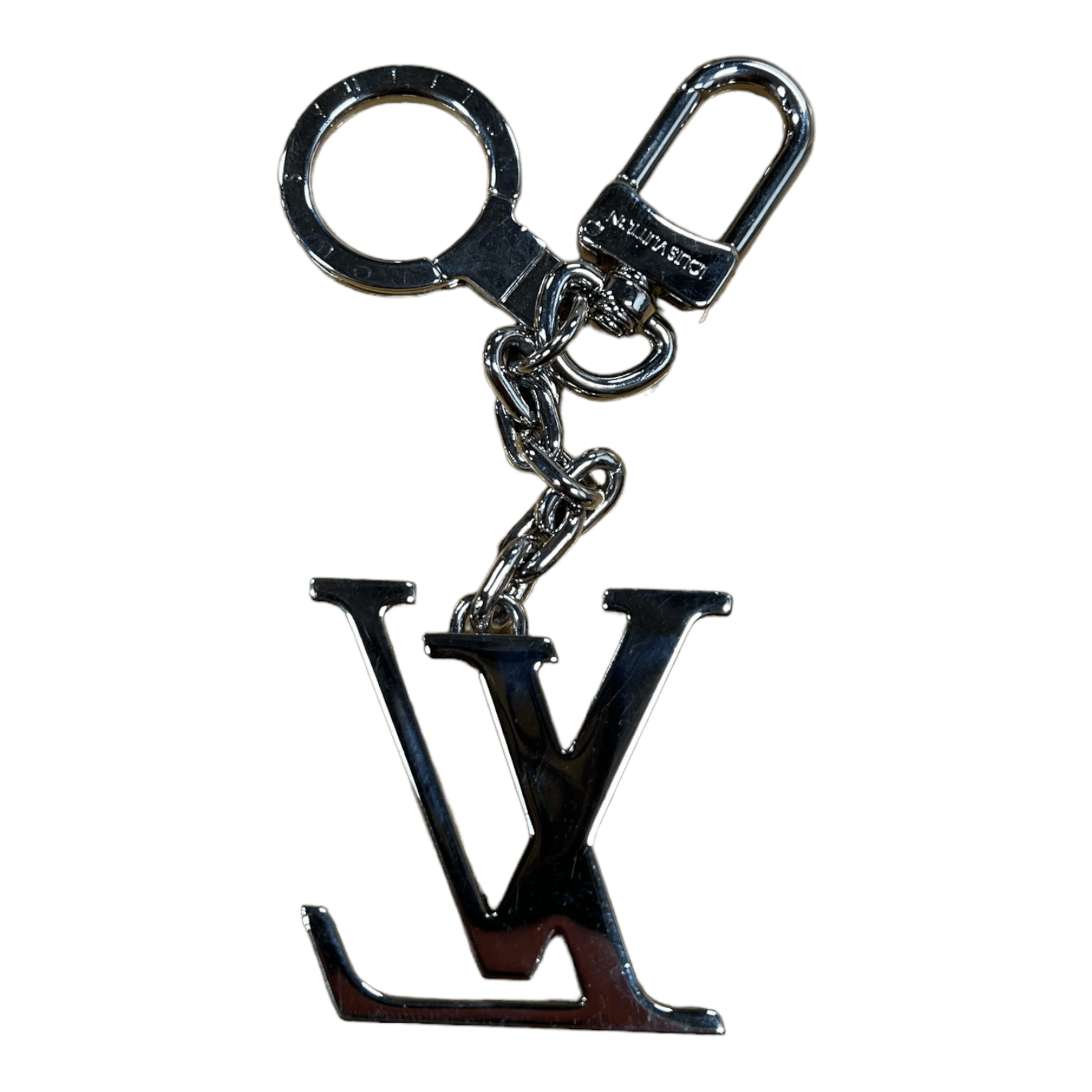 Alternate View 1 of Louis Vuitton Facettes Bag Charm Key Holder Silver Pre-Owned