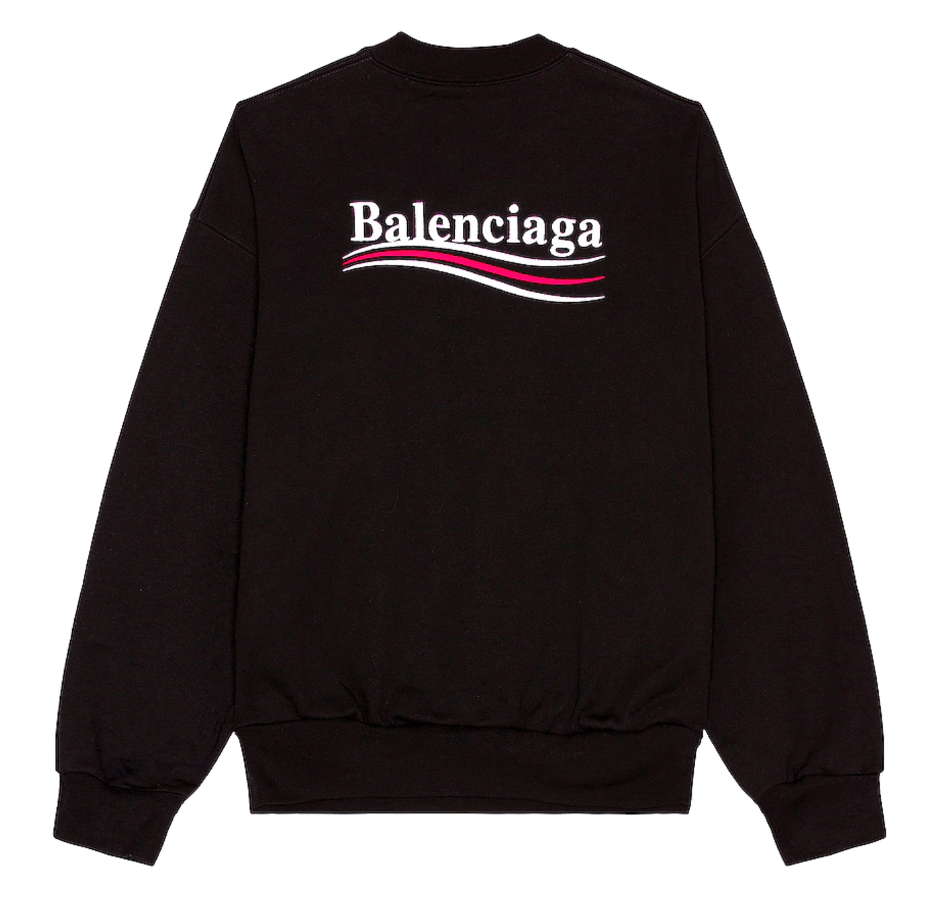 Balenciaga Campaign Logo Crewneck Sweatshirt Black
