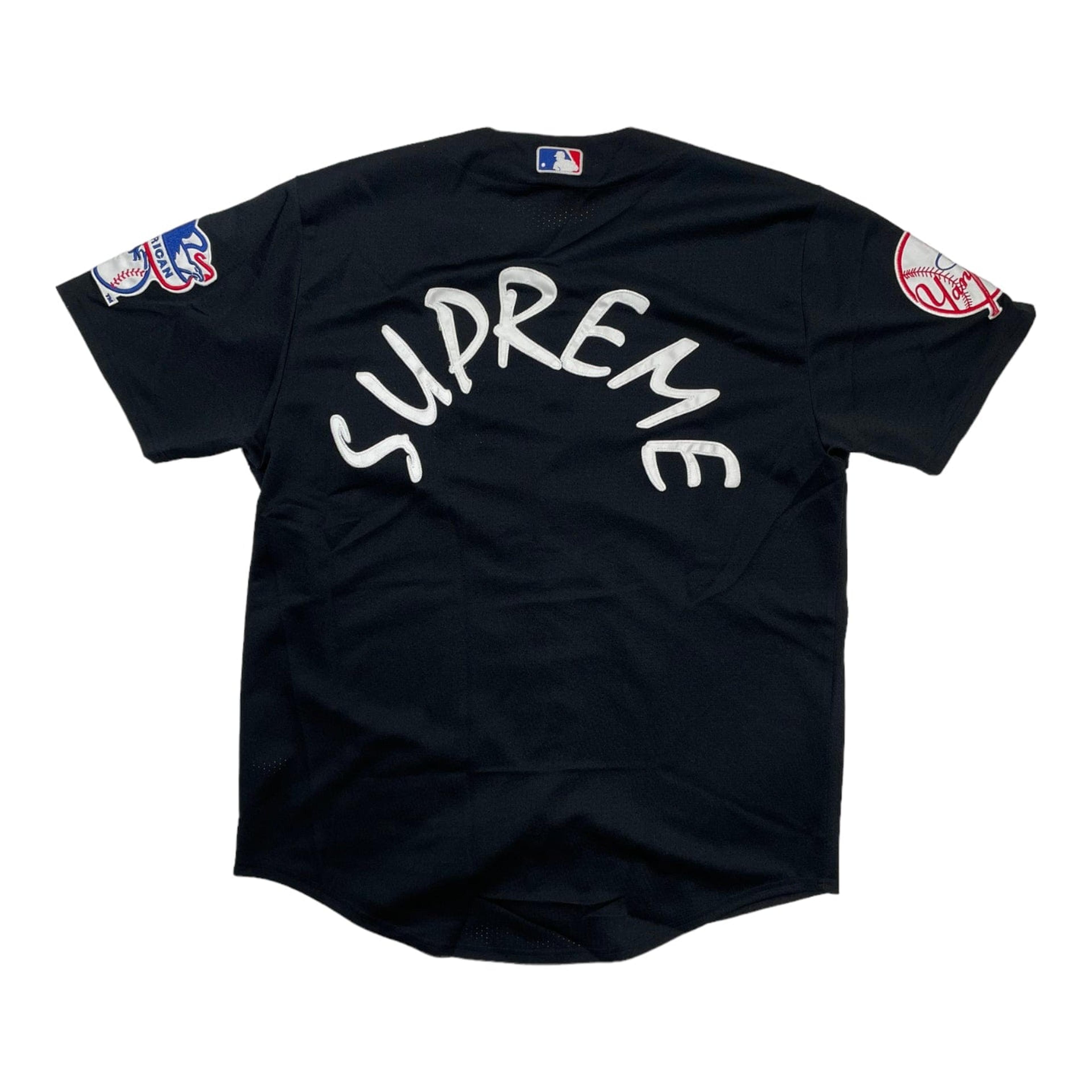 Supreme Yankees Baseball Jersey Black Pre-Owned
