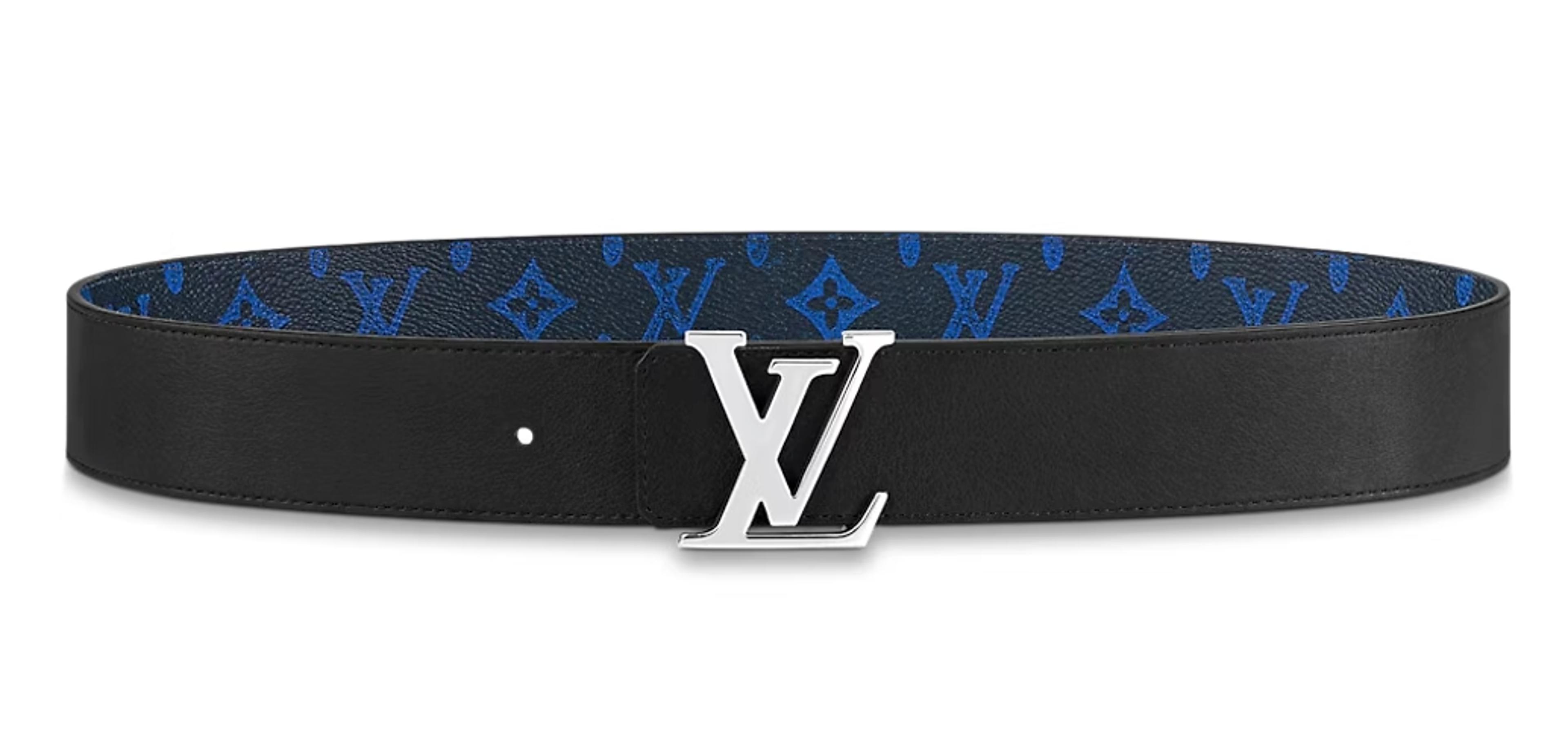 Alternate View 1 of Louis Vuitton LV Initiales 40MM Reversible Belt Monogram Blue