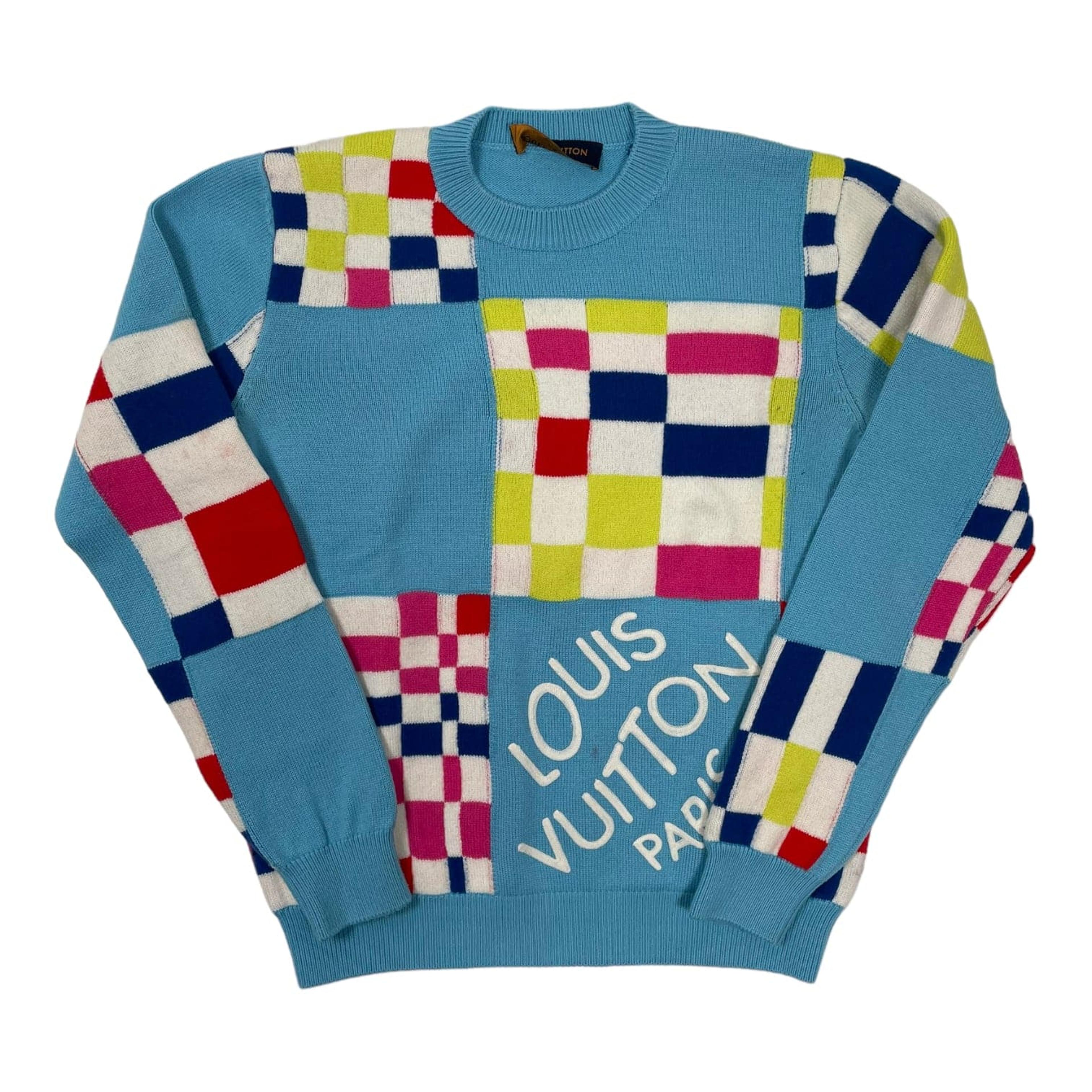 Louis Vuitton Distorted Damier Sweater Multicolor Pre-Owned
