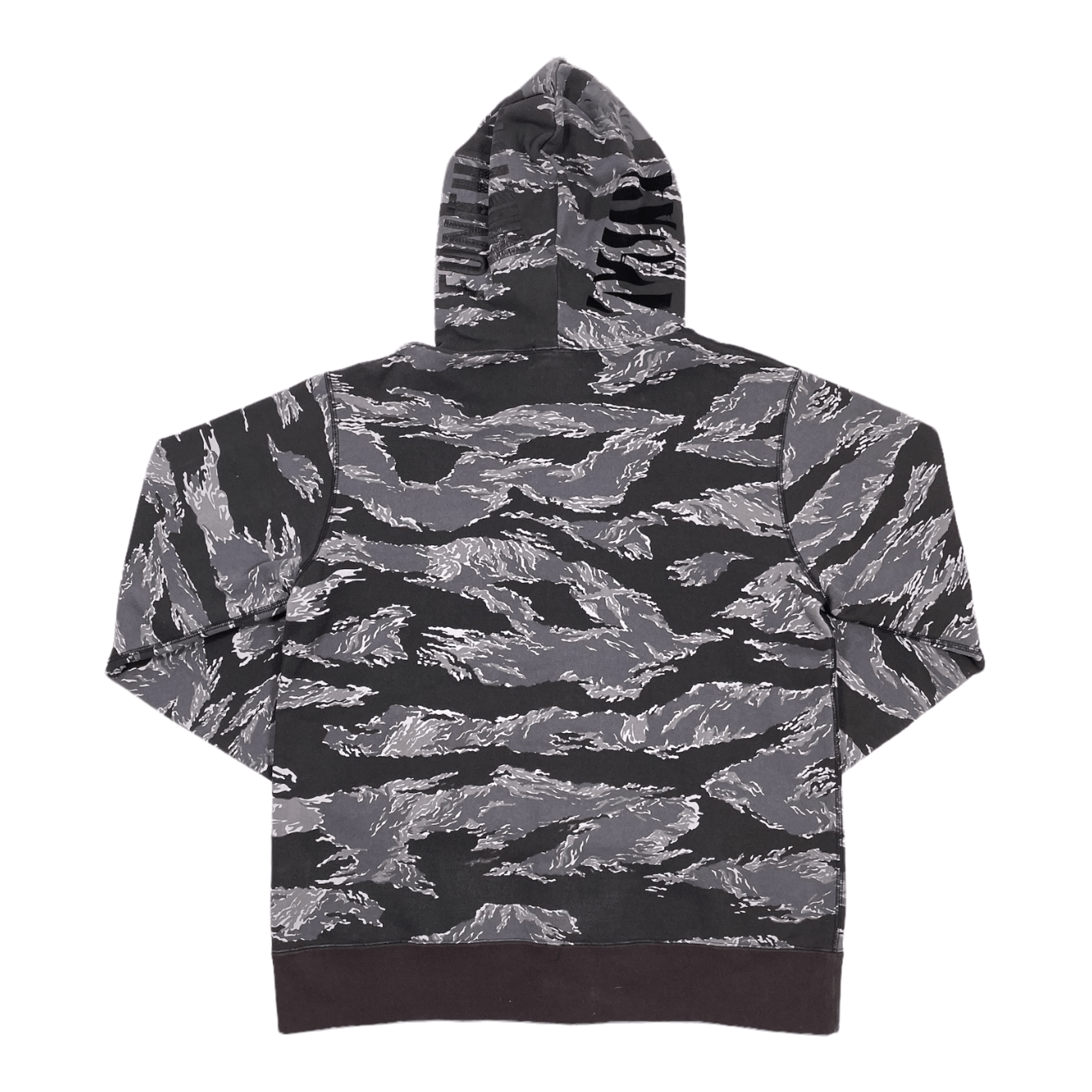 Alternate View 1 of BAPE Tiger Camo Full Zip Hooded Sweatshirt Black Pre-Owned