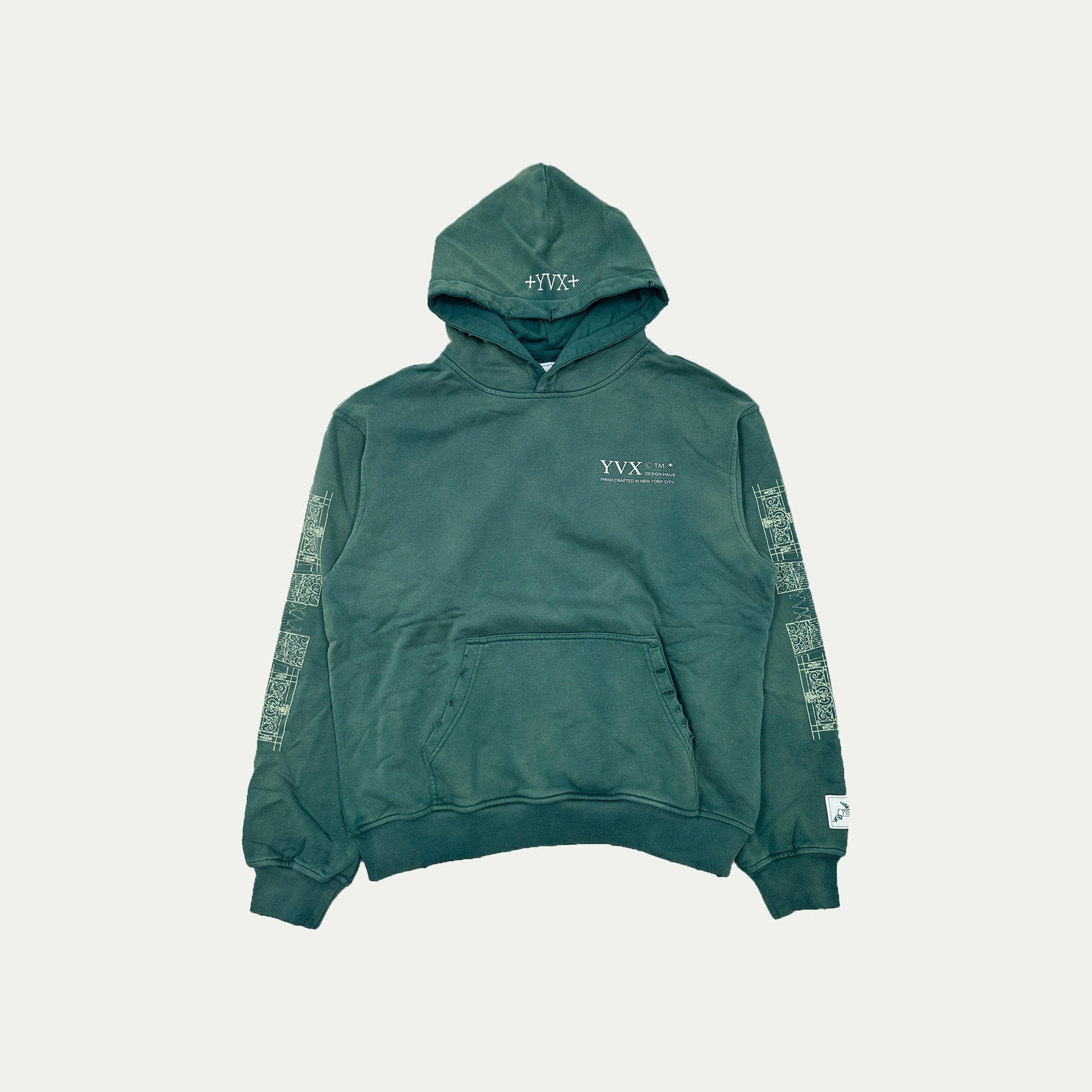 Alternate View 1 of YVX Guardian Angel Hooded Sweatshirt Forest Green