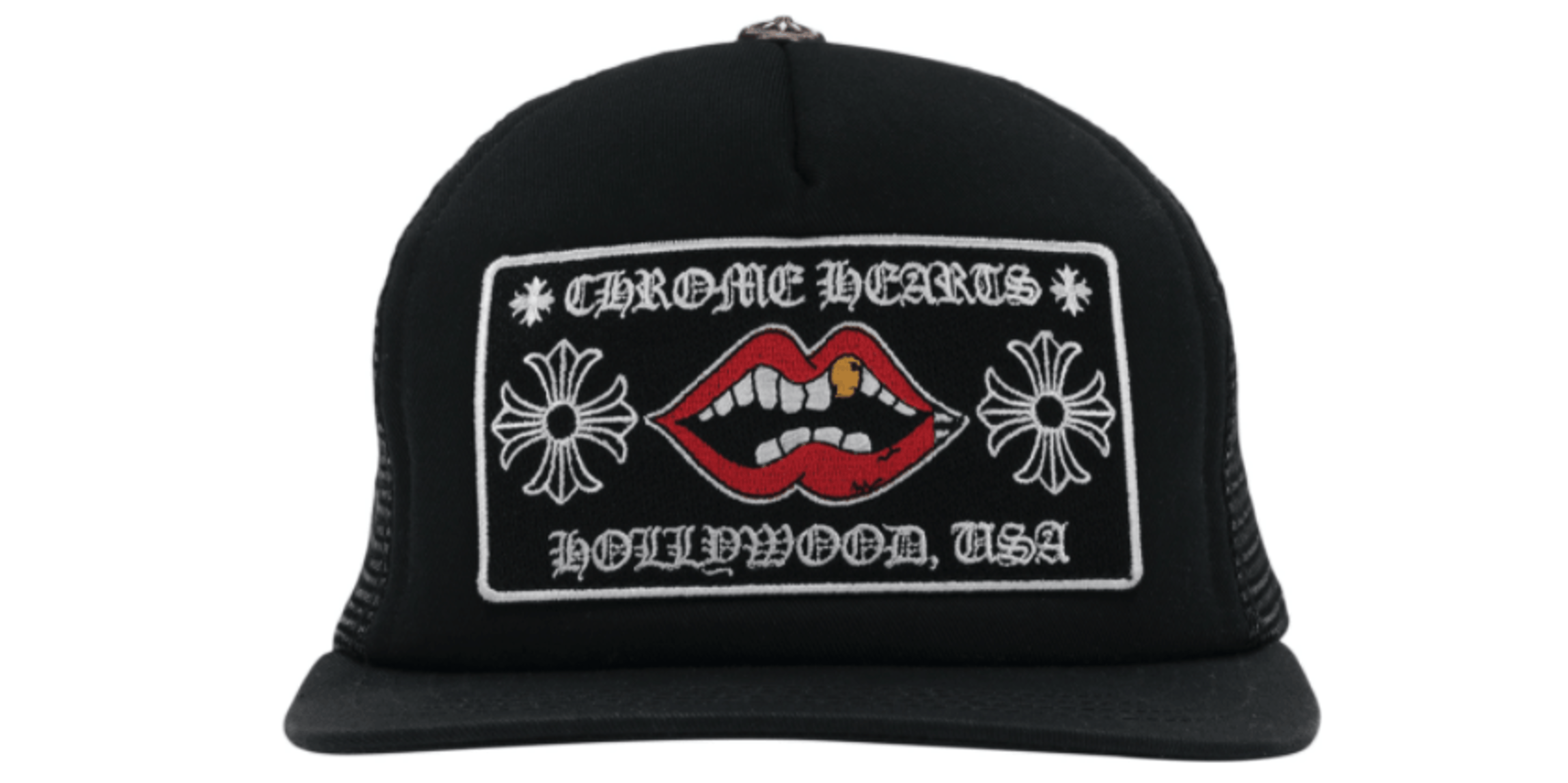 Chrome Hearts Matty Boy Chomper Hollywood Trucker Hat Black