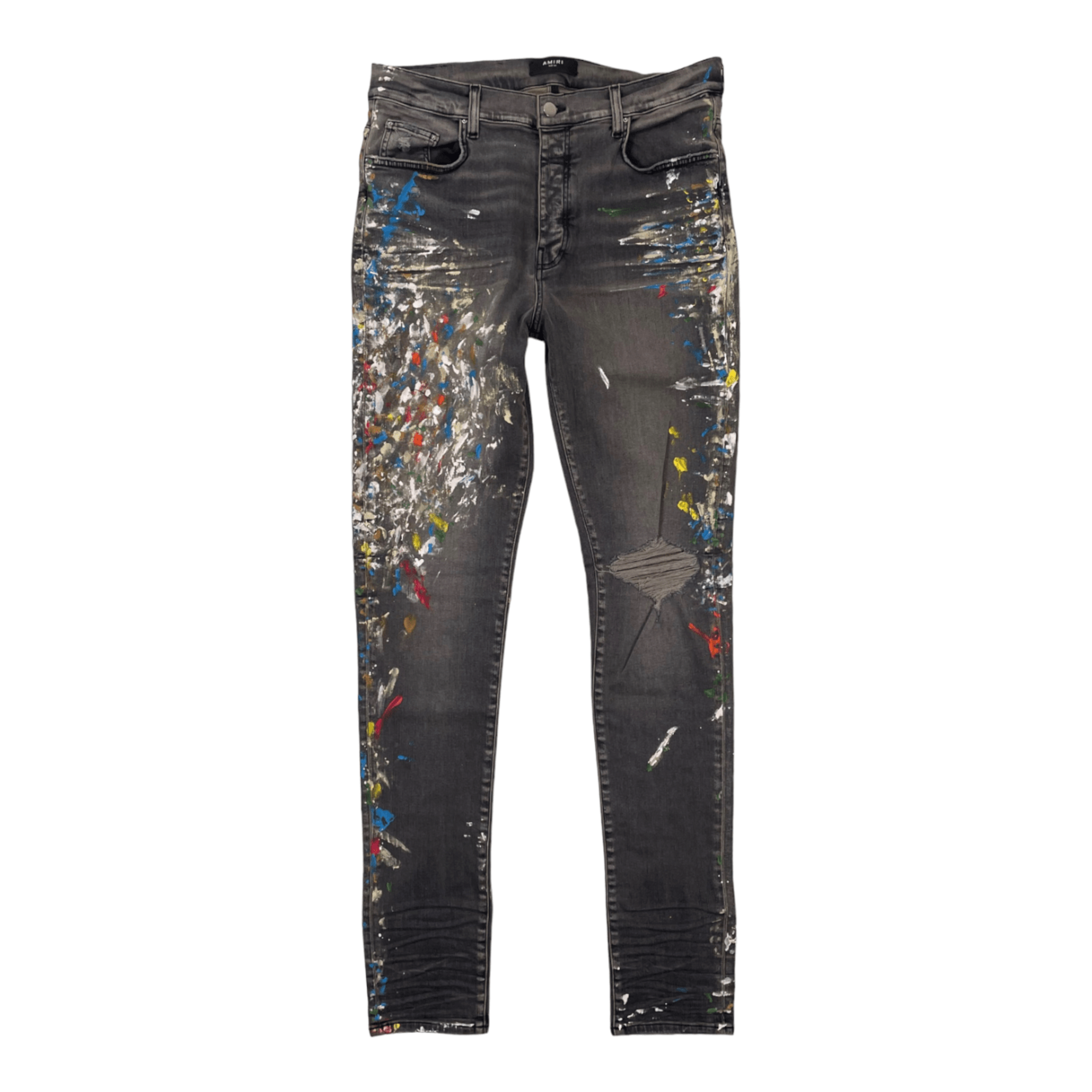 Amiri x Wes Lang Skinny Painter Jeans Grey