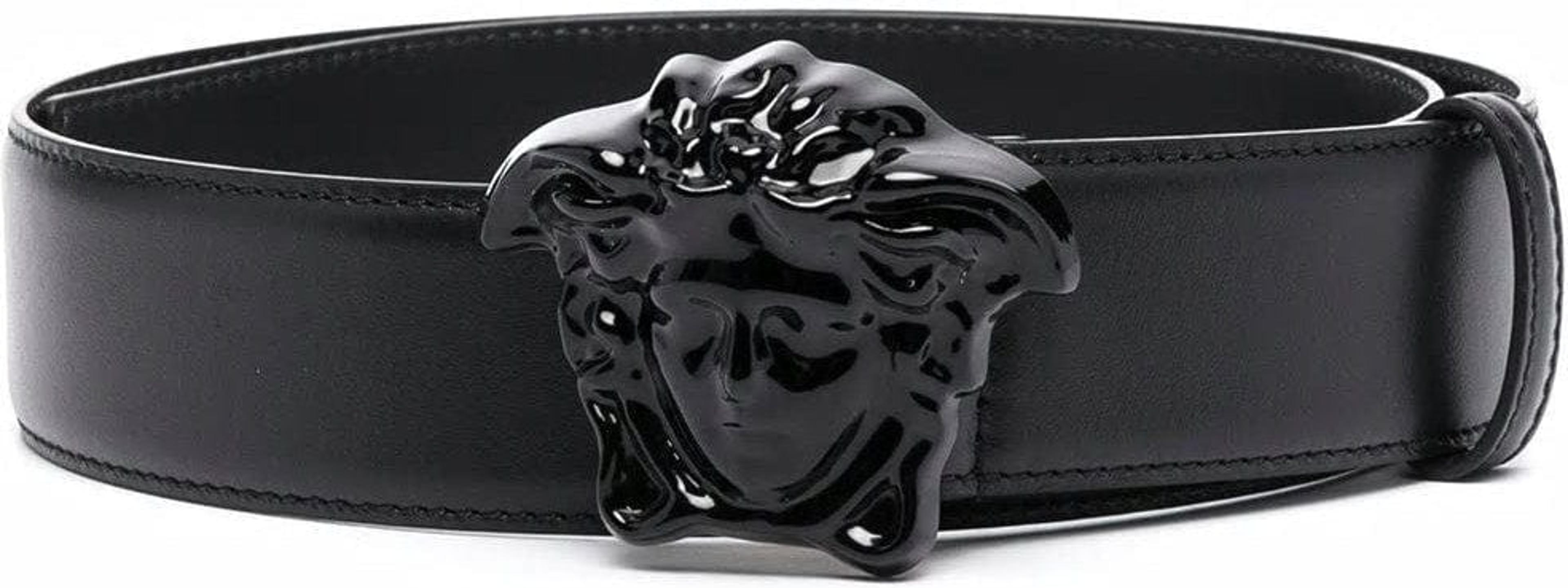 Versace Medusa Buckle Leather Belt