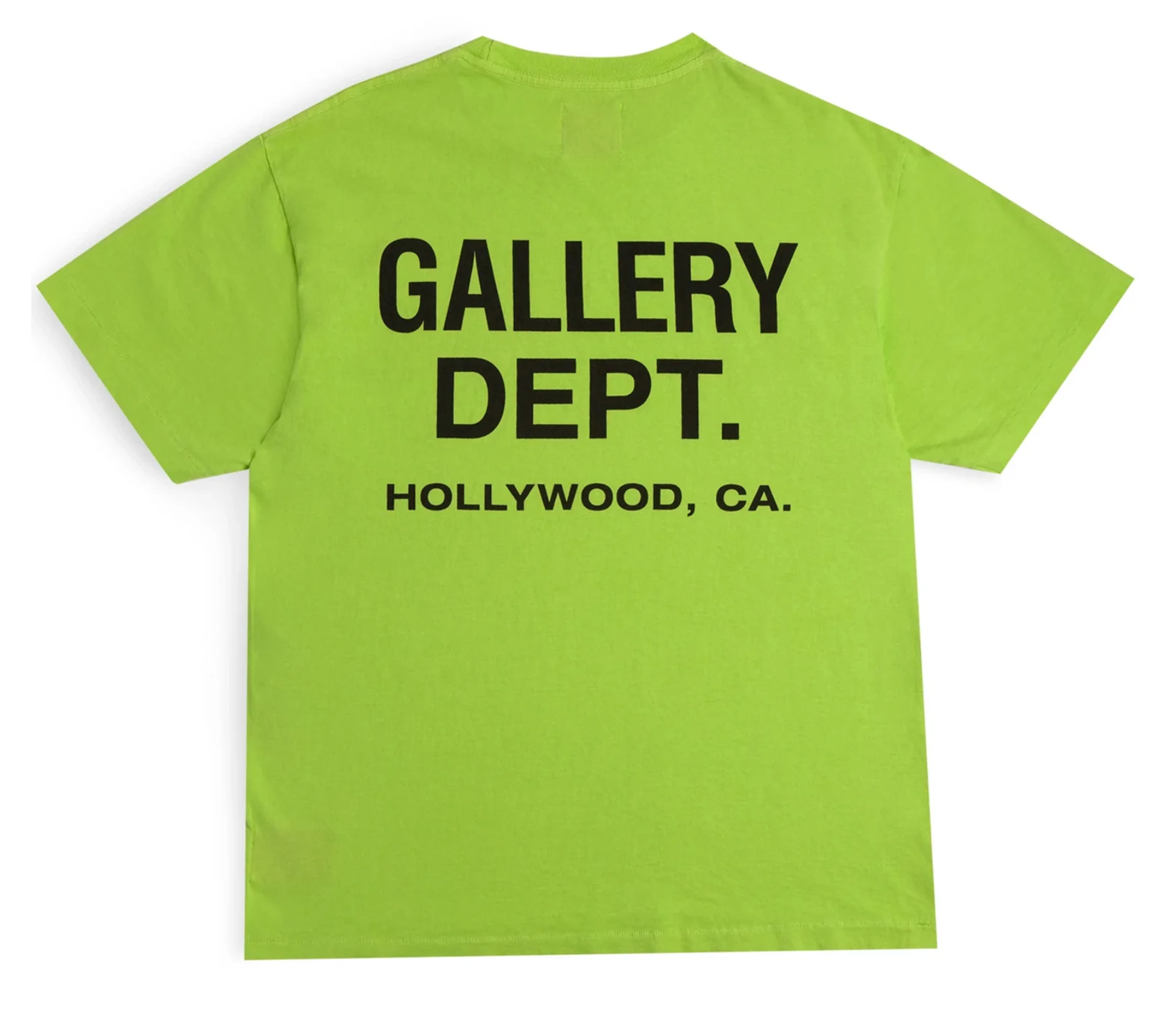 Gallery Department Souvenir Short Sleeve Tee Shirt Lime Green
