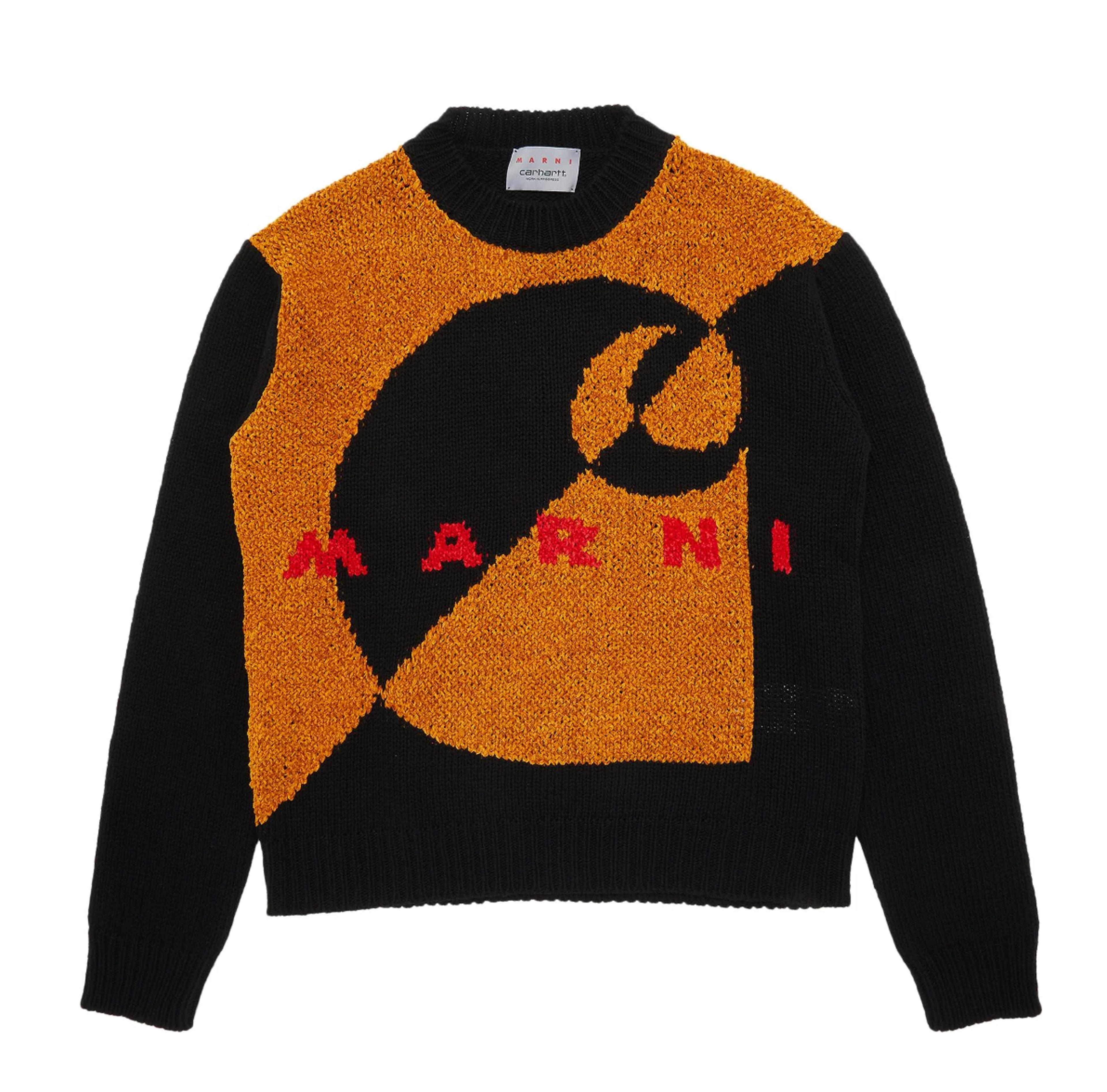 Marni x Carhartt WIP Logo Crewneck Sweater Black