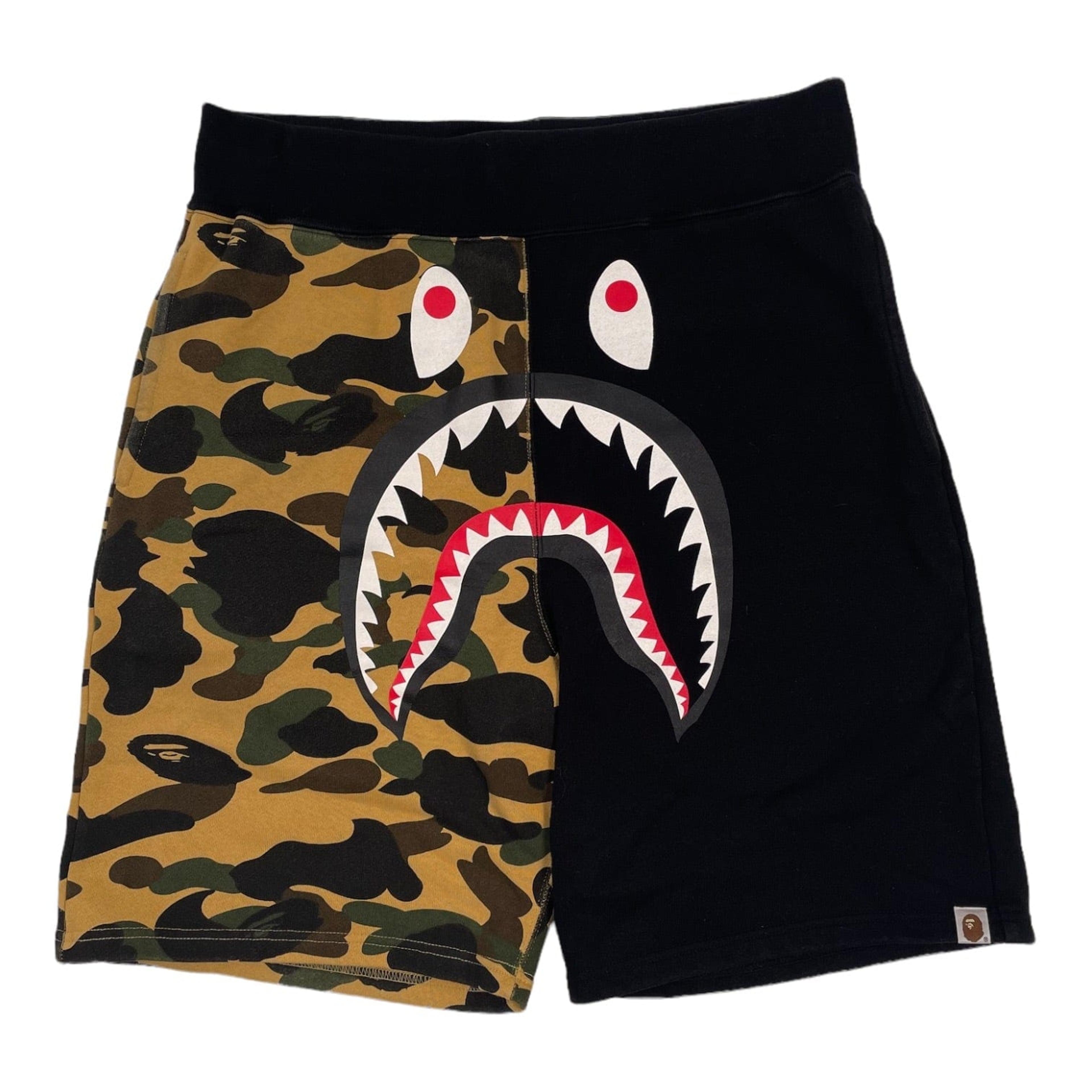 BAPE Shark Sweat Shorts (SS21) Black Pre-Owned