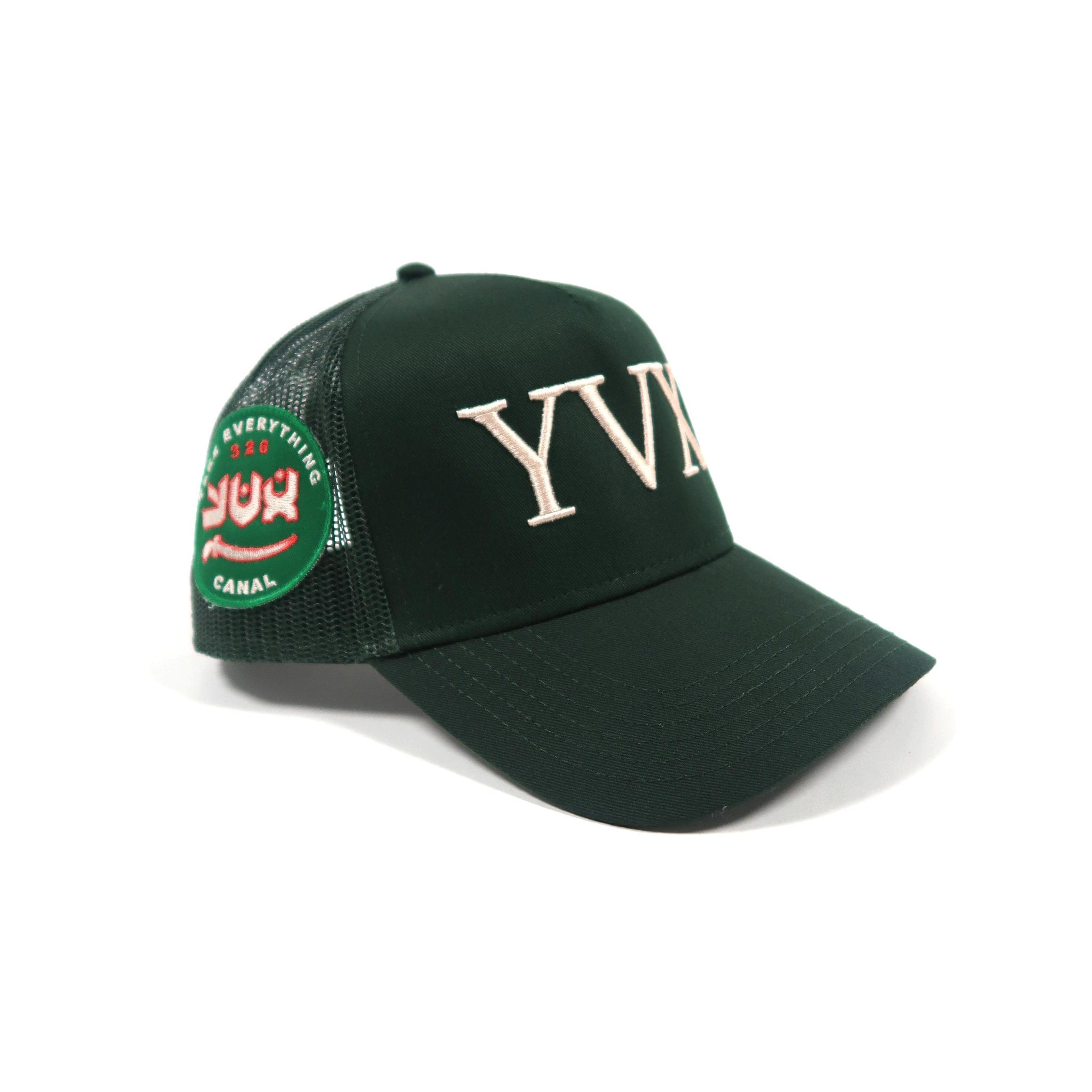 YVX Market Take Everything Trucker Hat Forest Green
