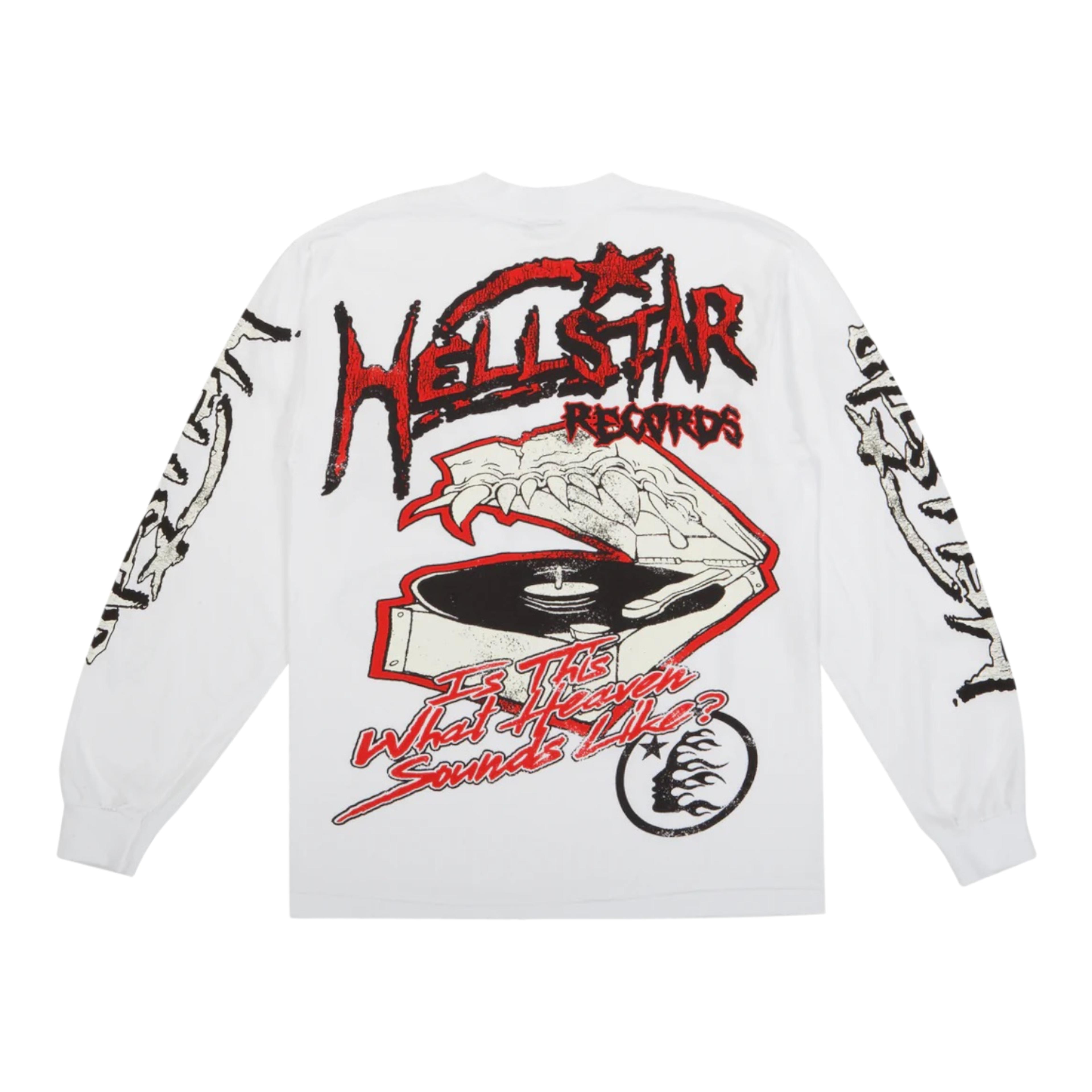 Alternate View 1 of Hellstar Studios Records Long Sleeve Tee Shirt White