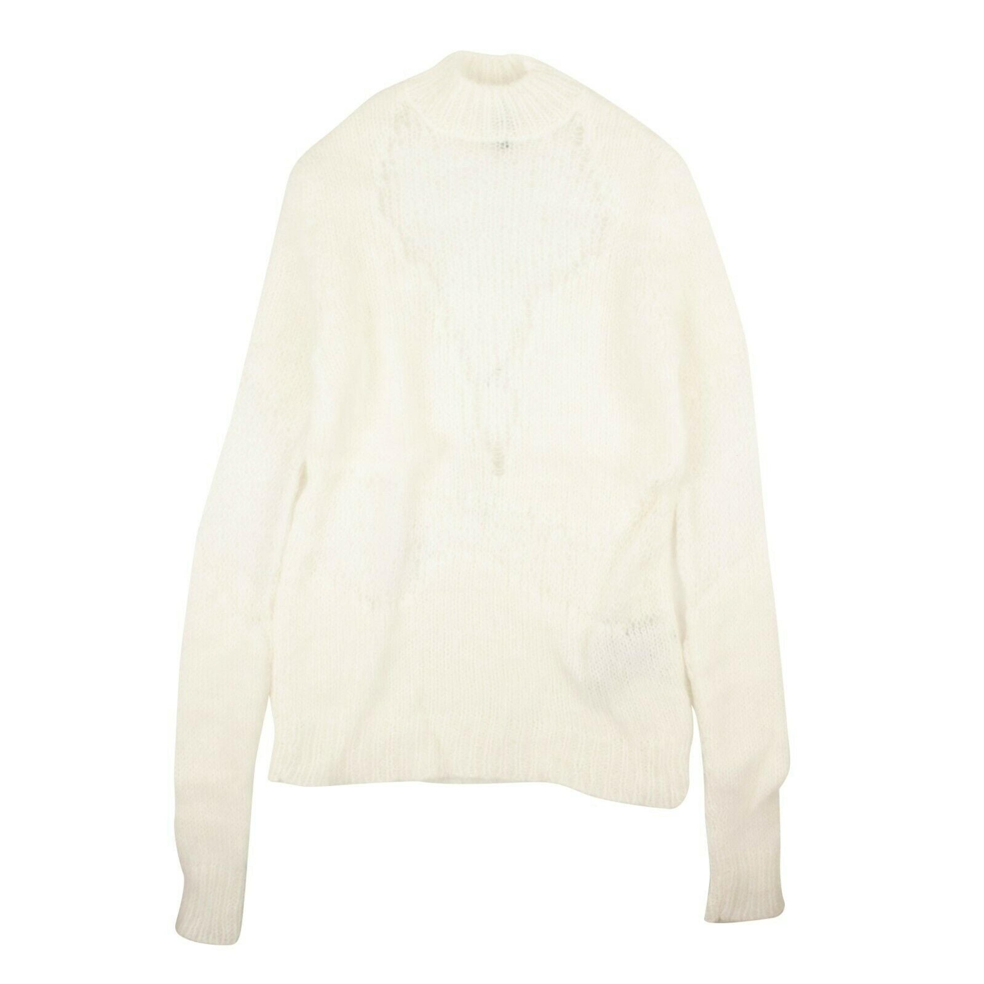 White Alpaca Slim-Fit Sweater