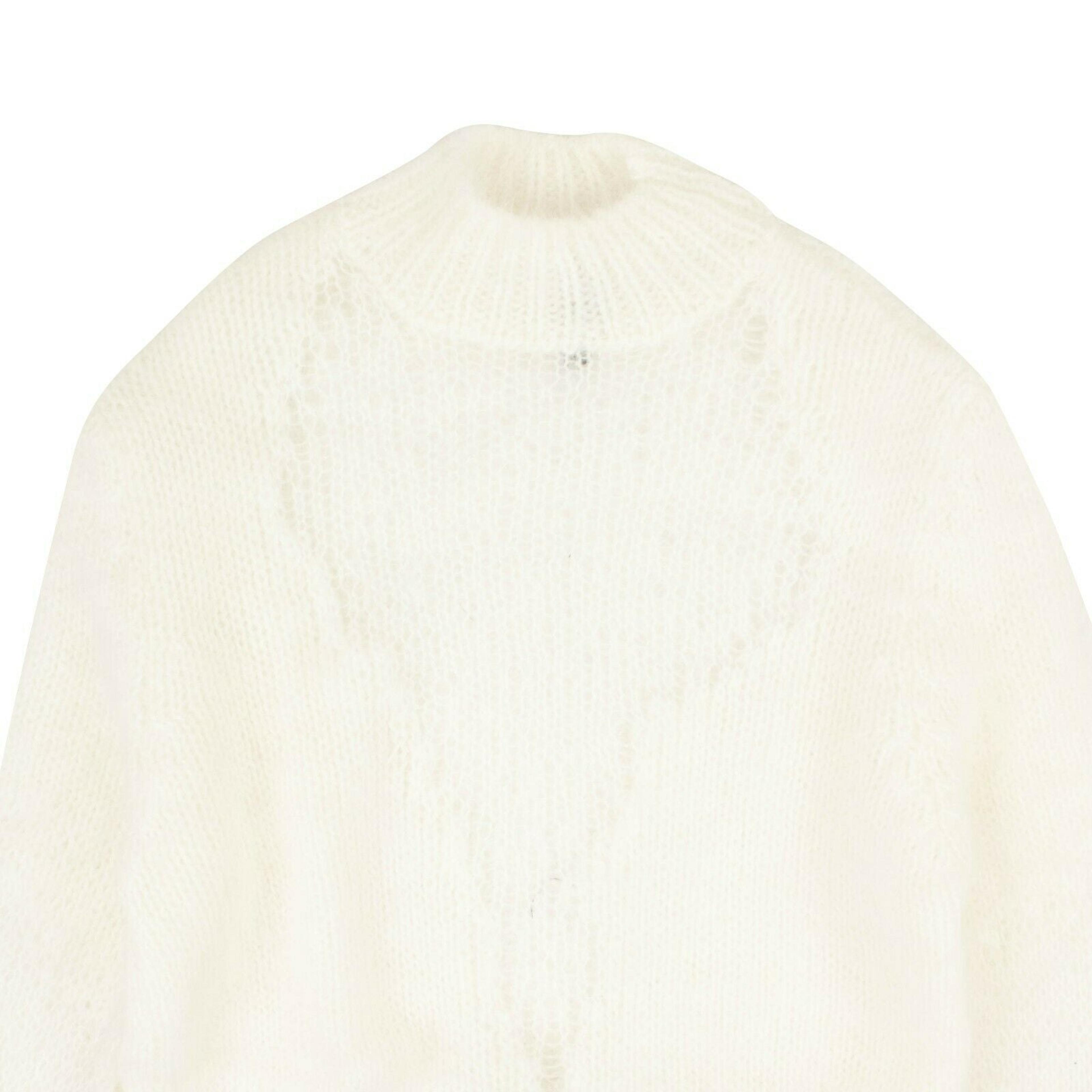 Alternate View 2 of White Alpaca Slim-Fit Sweater
