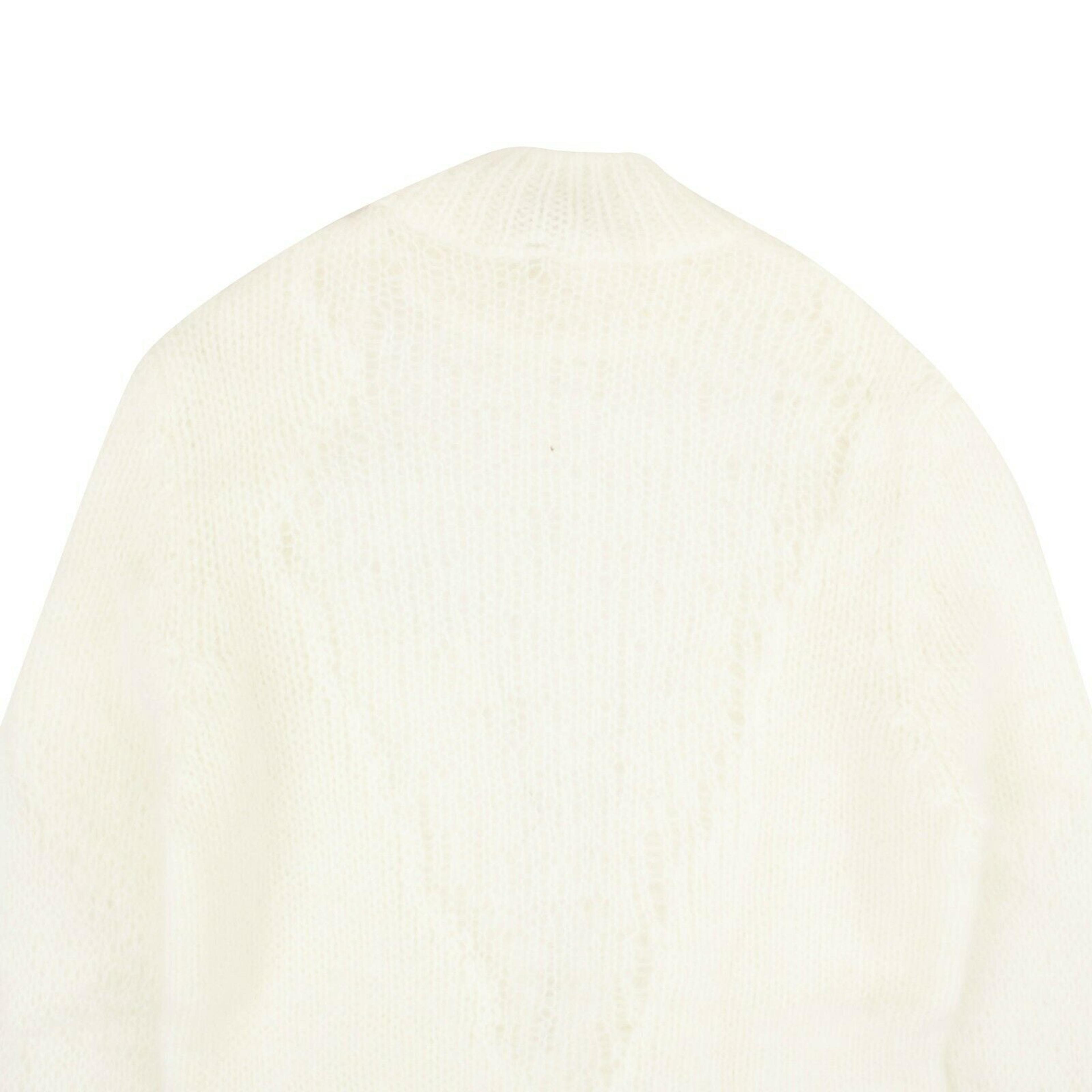Alternate View 3 of White Alpaca Slim-Fit Sweater