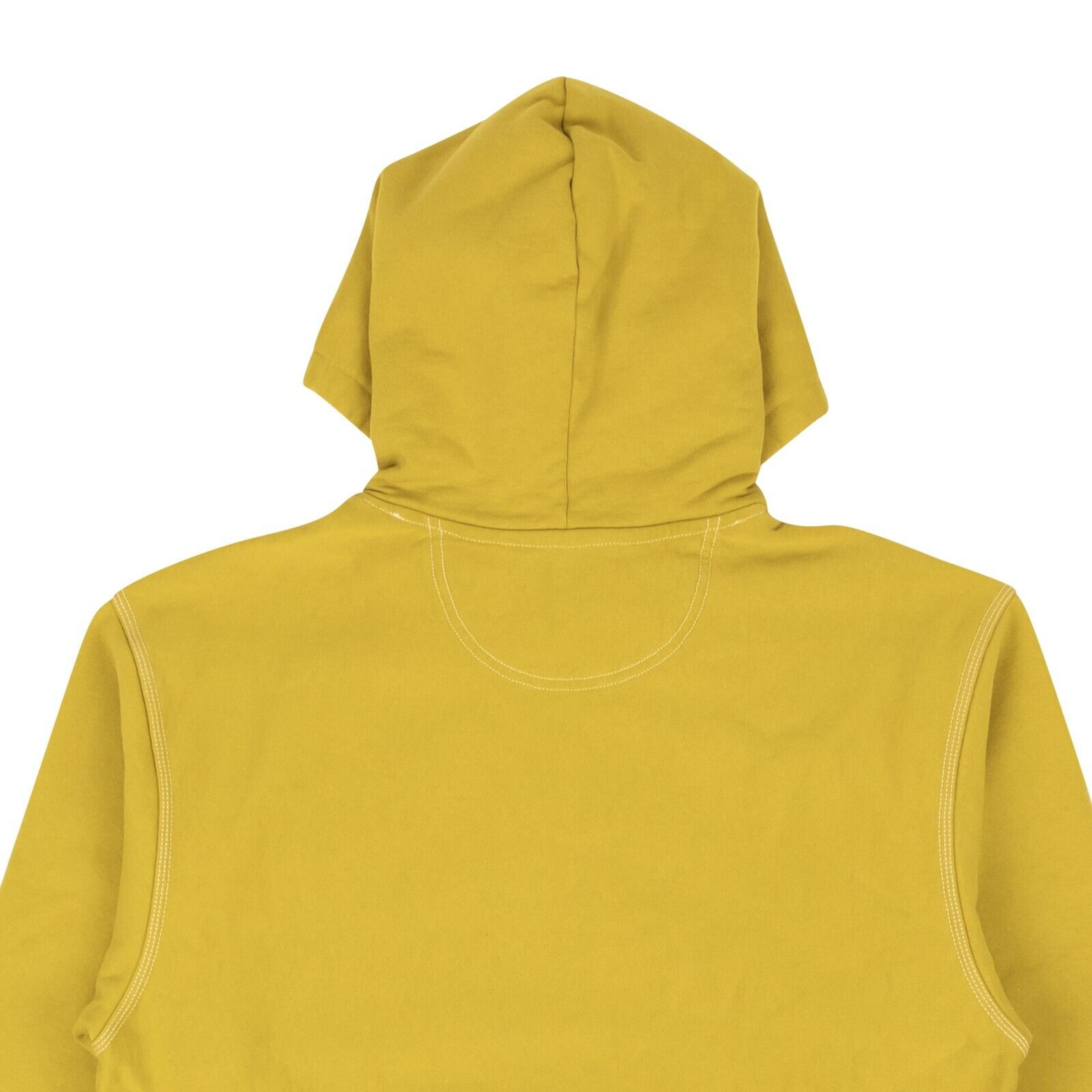 Alternate View 3 of Stussy Contrast Stitch Label Hoodie - Gold