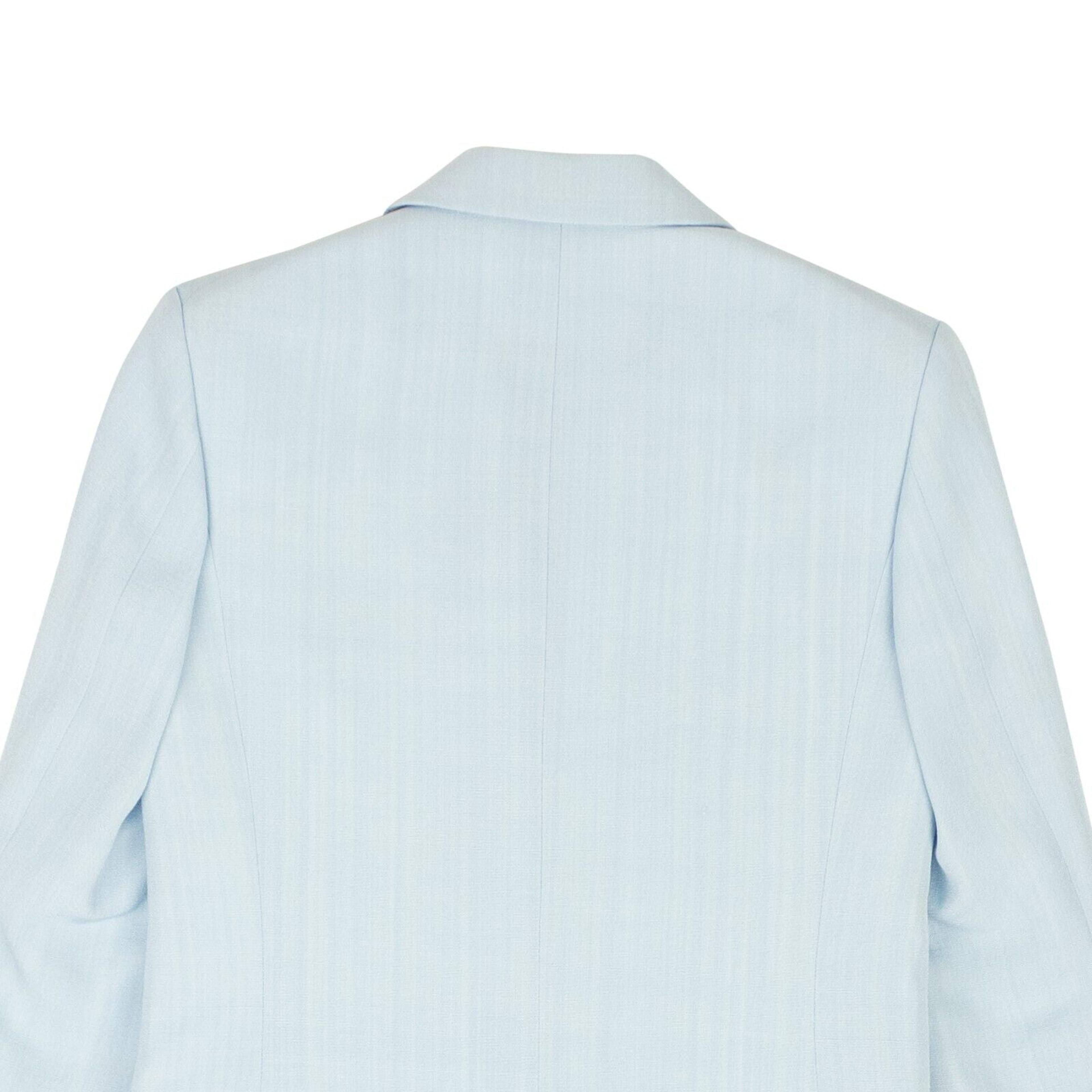 Alternate View 3 of Light Blue Viscose Double-Breasted Blazer