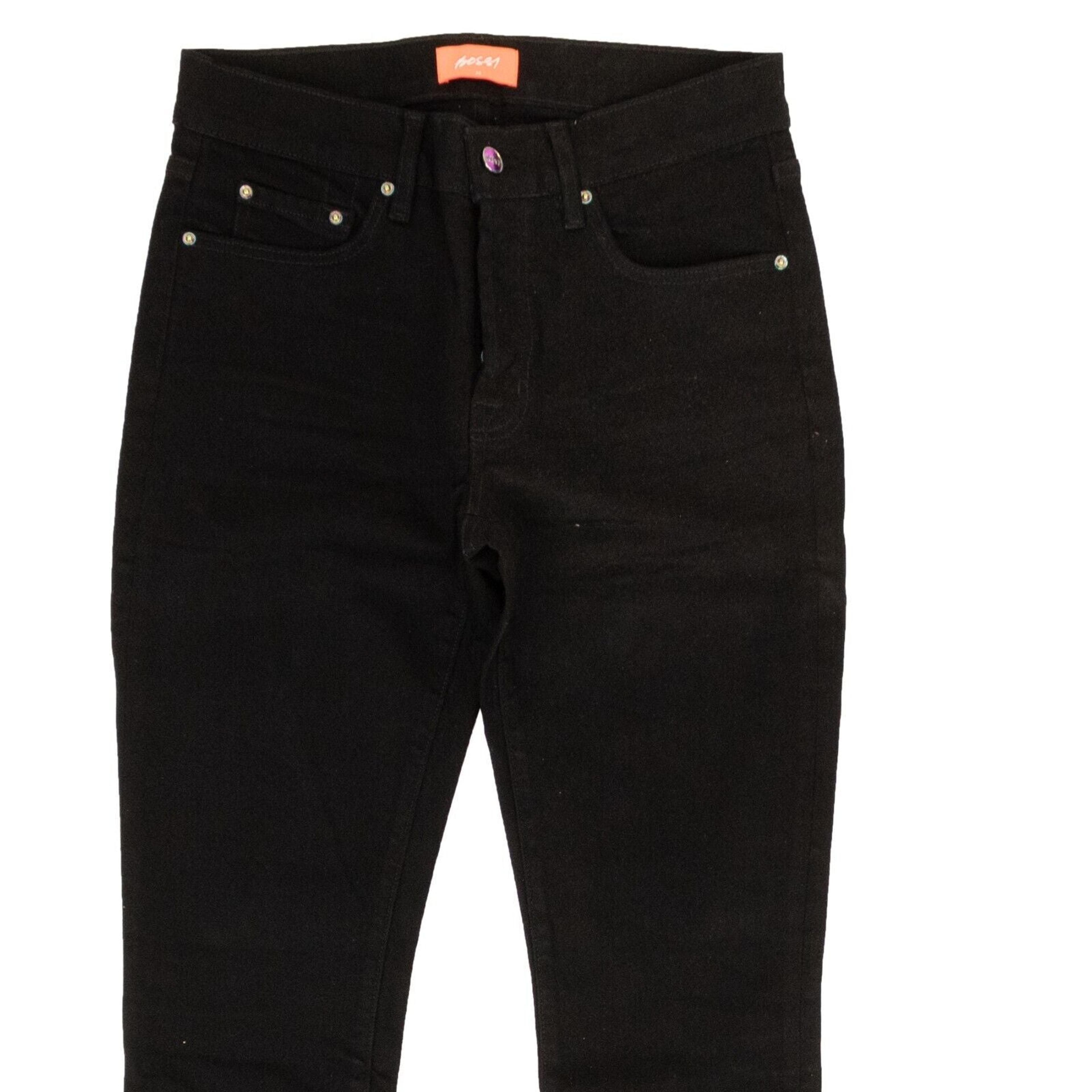 Alternate View 1 of Black Wash Cotton 3D Slim-Fit Jeans