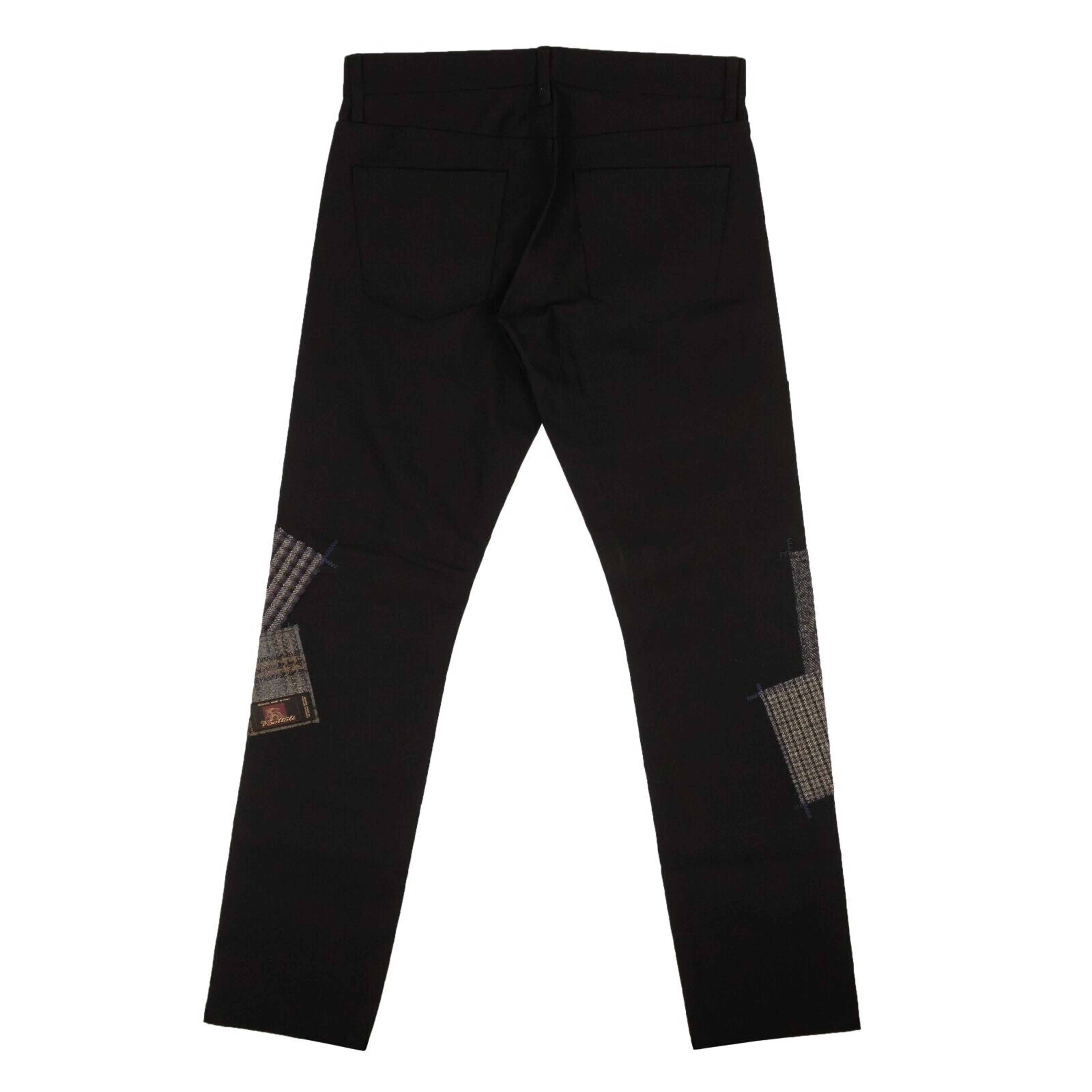 Alternate View 2 of Black Polyester Patchwork Throughout Pants