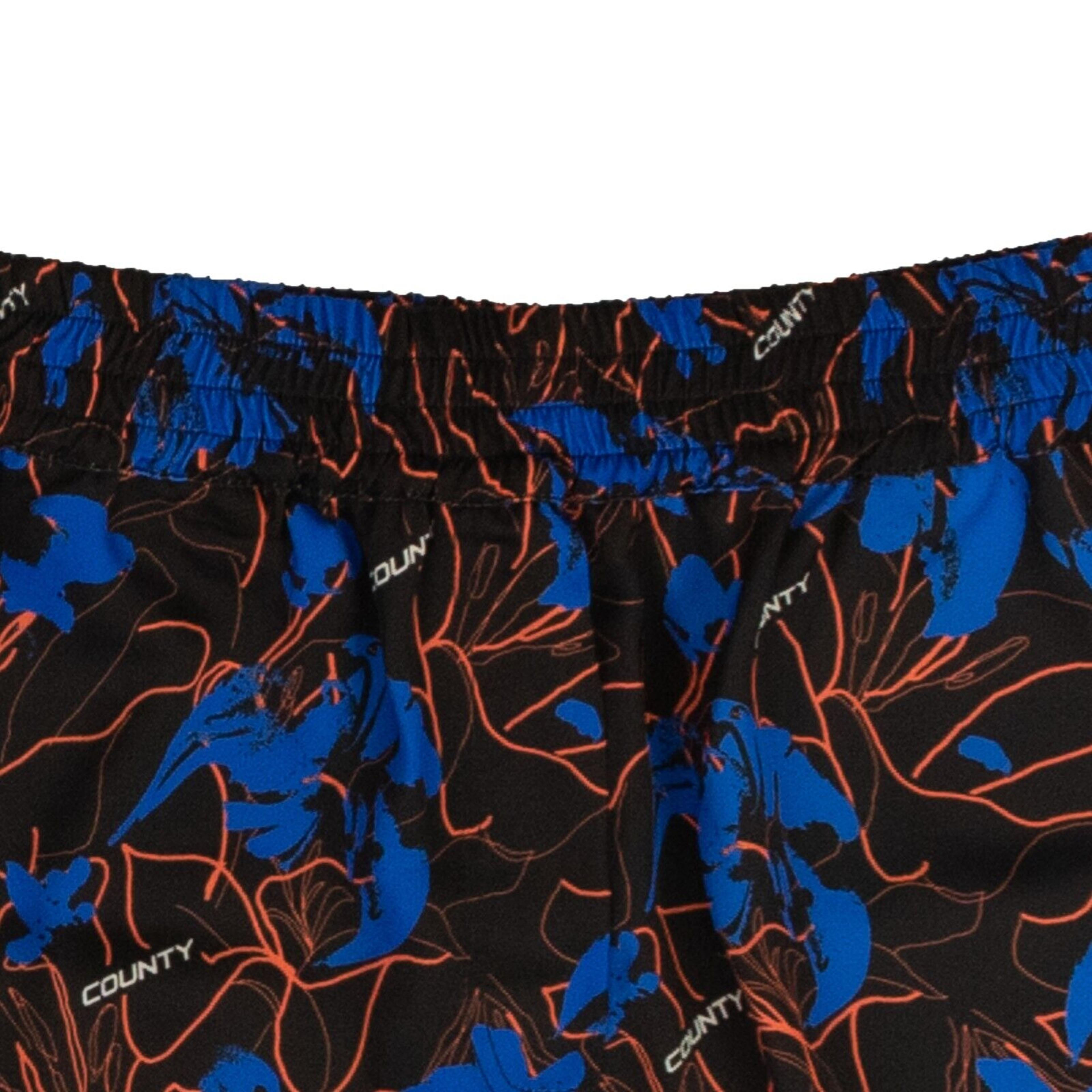 Alternate View 3 of Black And Blue County Flowers Boxer Shorts