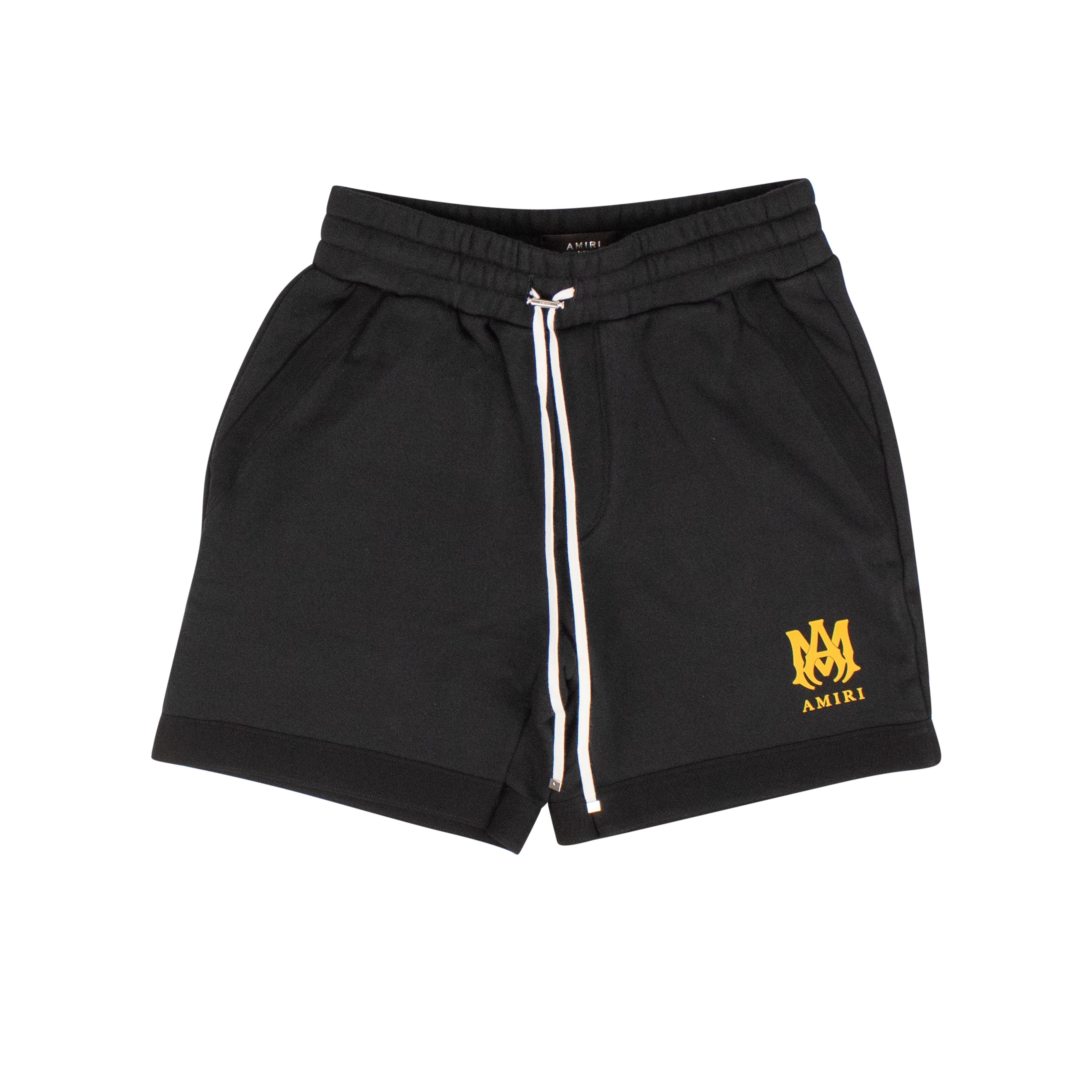 Black Monogram Sweat Shorts