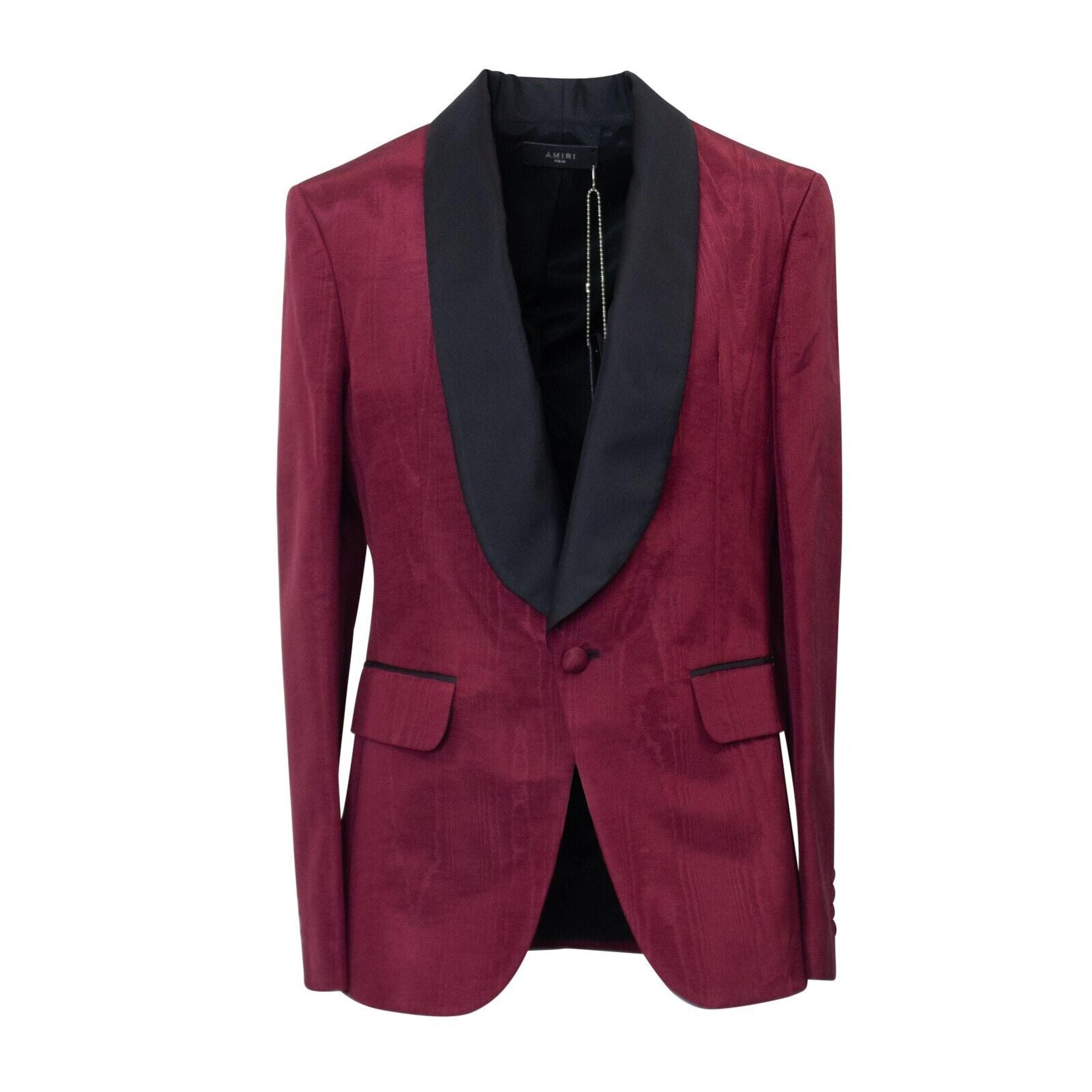 Alternate View 1 of Red Moire Tux Blazer
