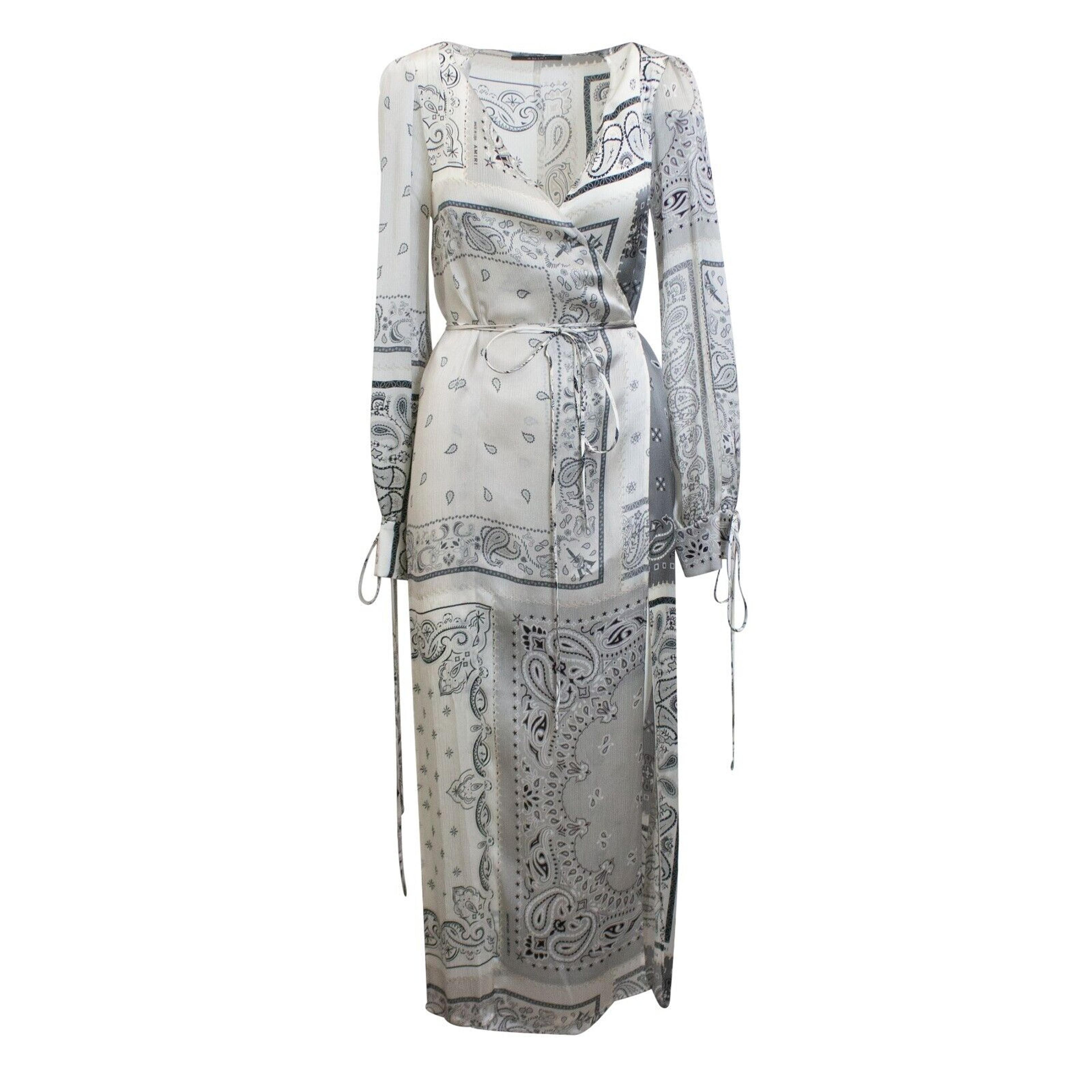 Alternate View 1 of Grey Bandana Recon Kimono Dress