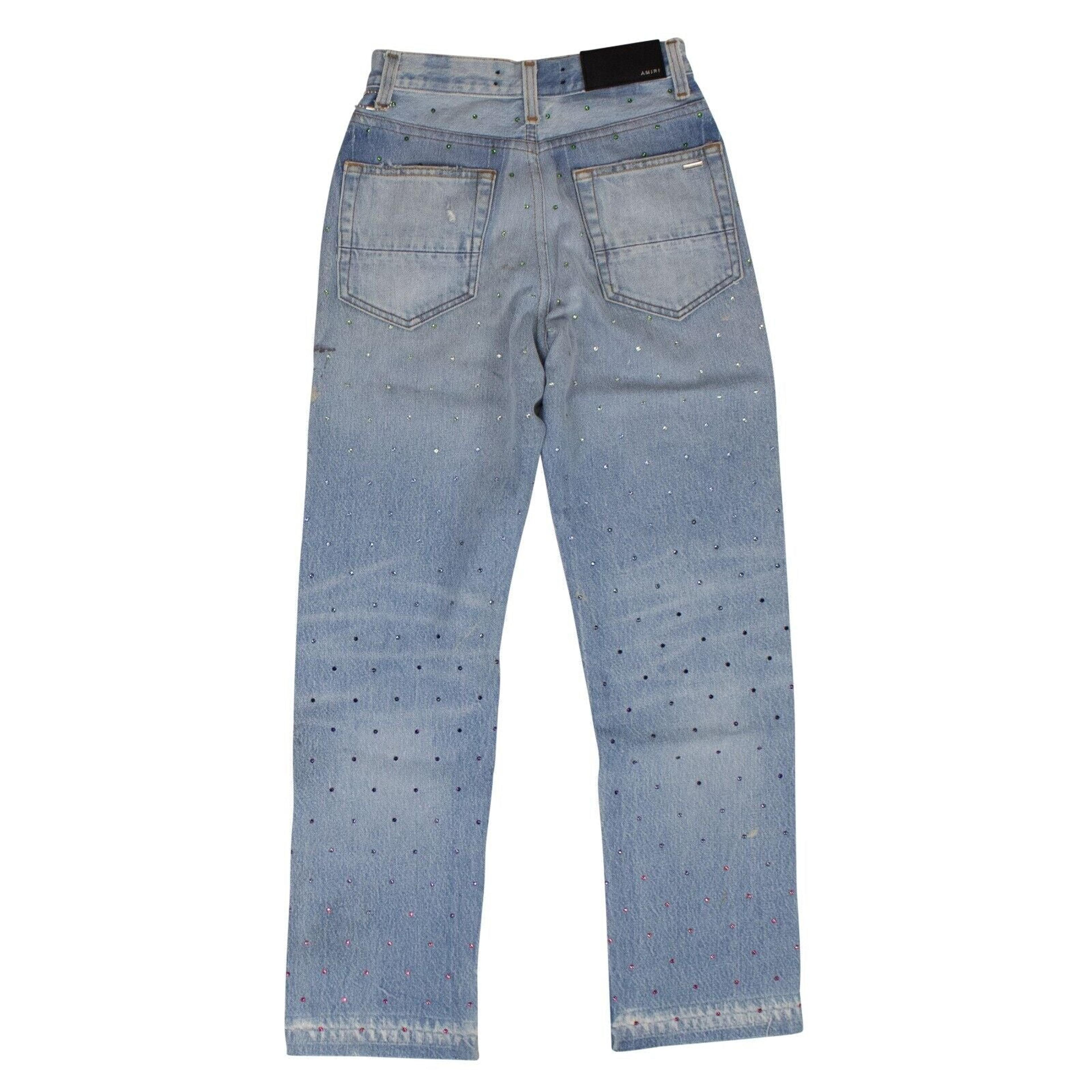 Alternate View 2 of Blue Gradient Crystal Recon Denim Jeans