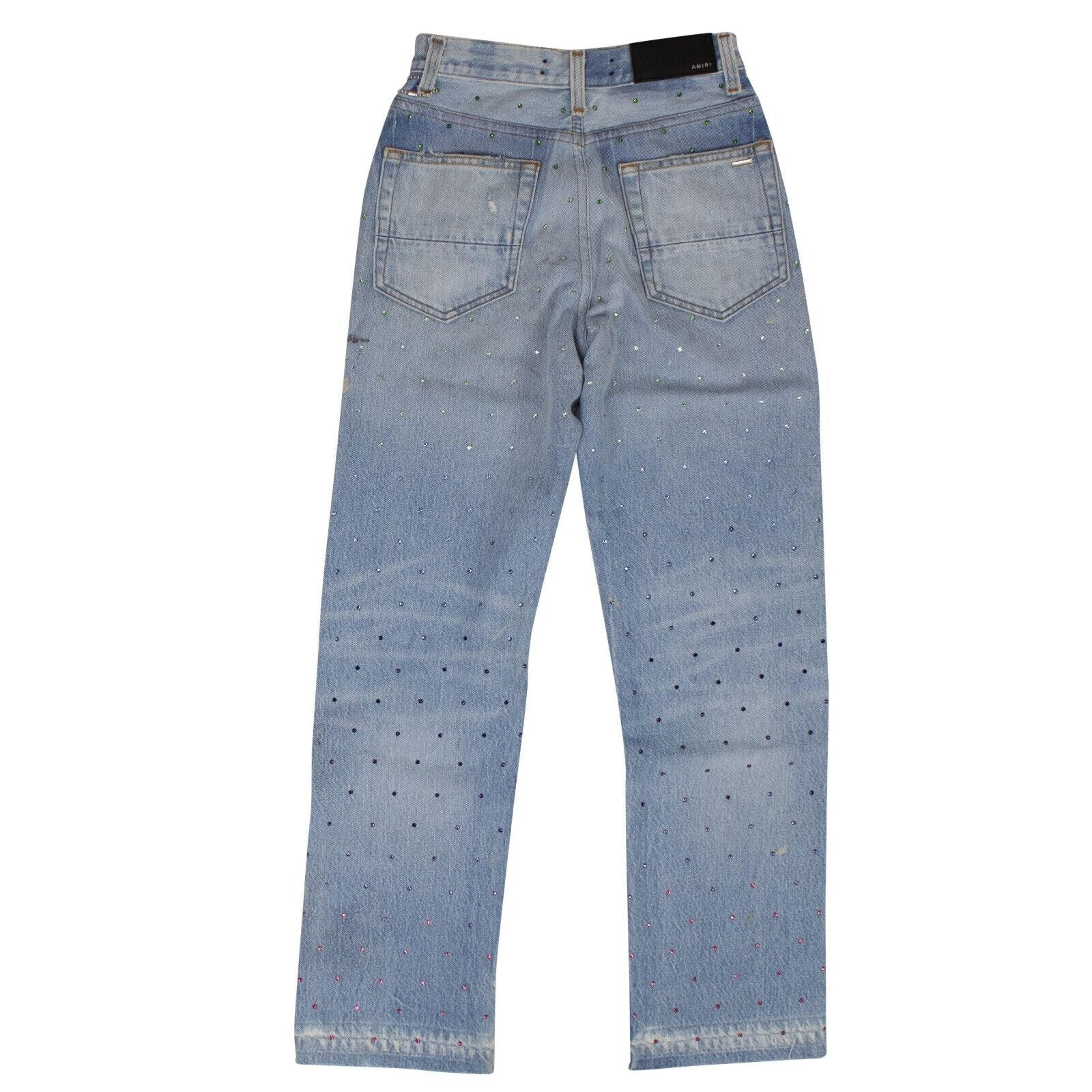 Alternate View 3 of Blue Gradient Crystal Recon Denim Jeans