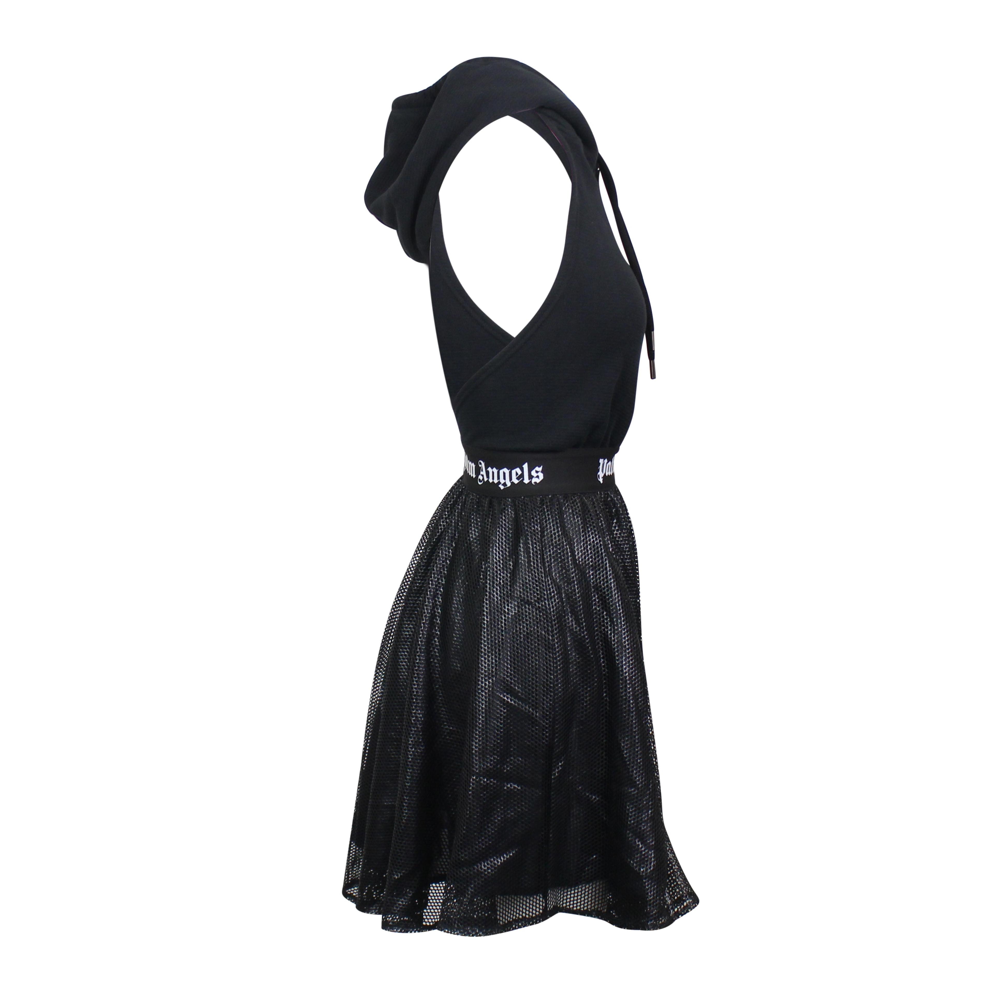 Alternate View 2 of Black Mini Hoodie Dress