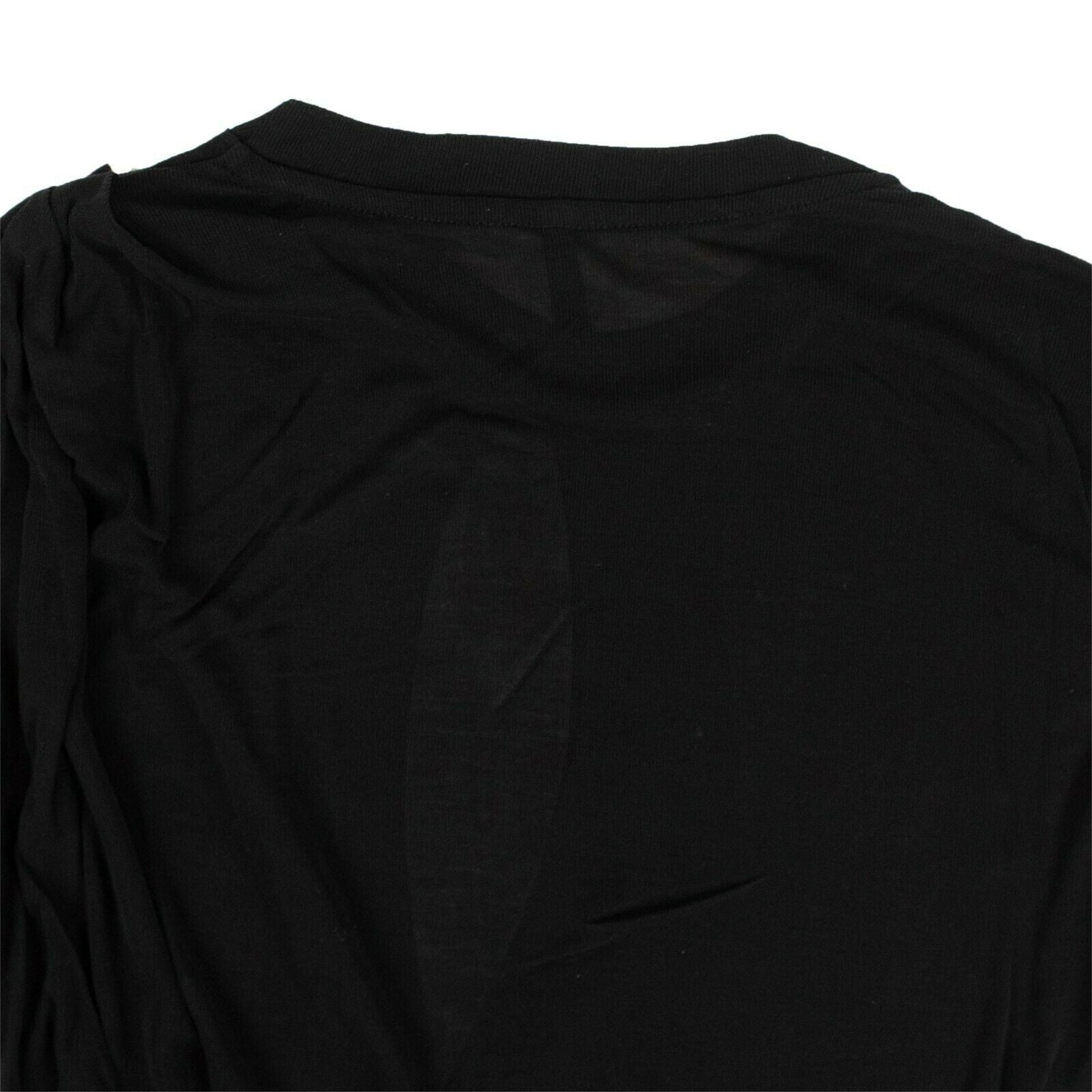 Alternate View 3 of Unravel Project Silk Draped T-Shirt - Black