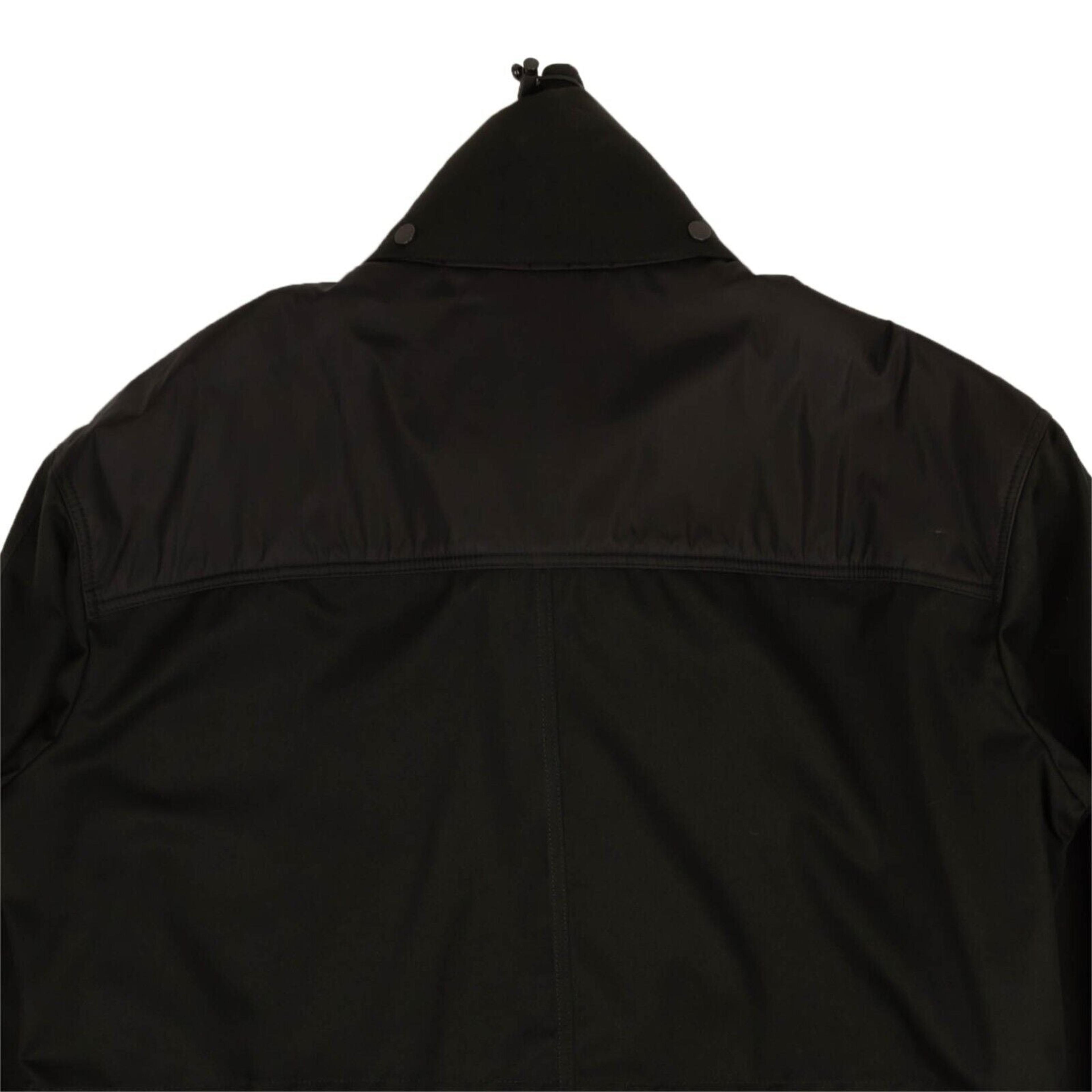 Alternate View 4 of Black Logo Patch Parka Coat