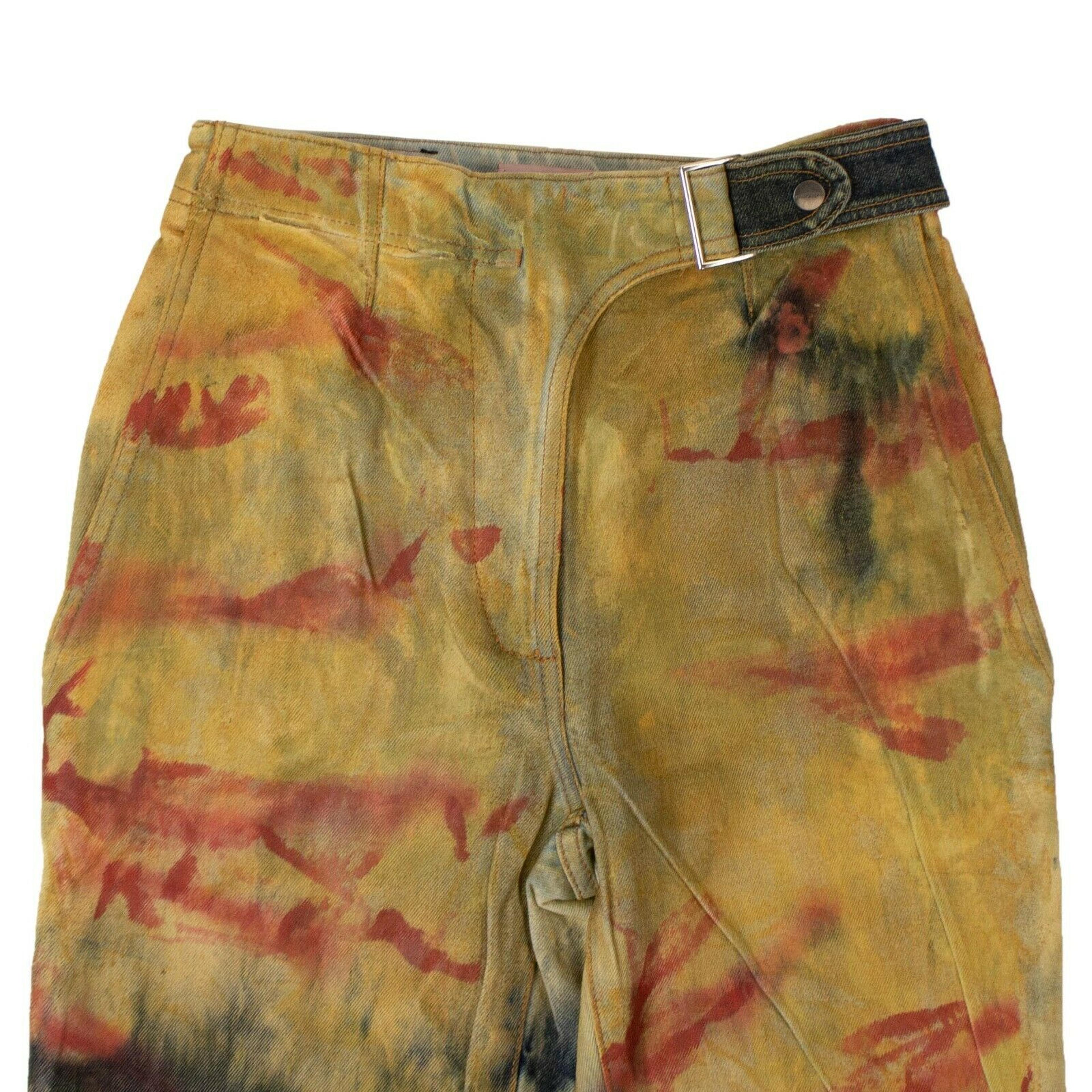 Alternate View 2 of Palm Angels Tie Dye Jeans Pants - Yellow