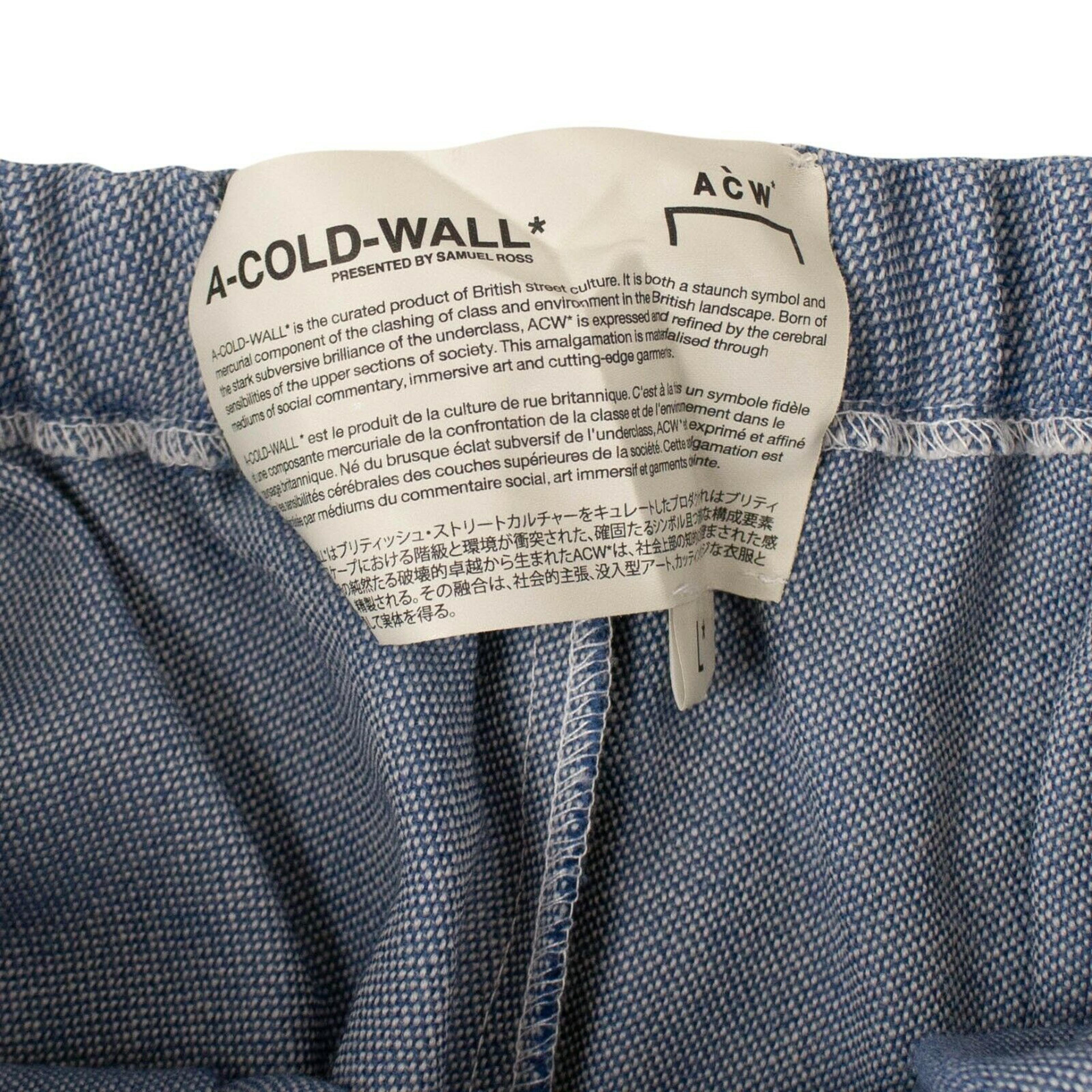 Alternate View 4 of A-COLD-WALL* Men's Blue Fabric Trousers