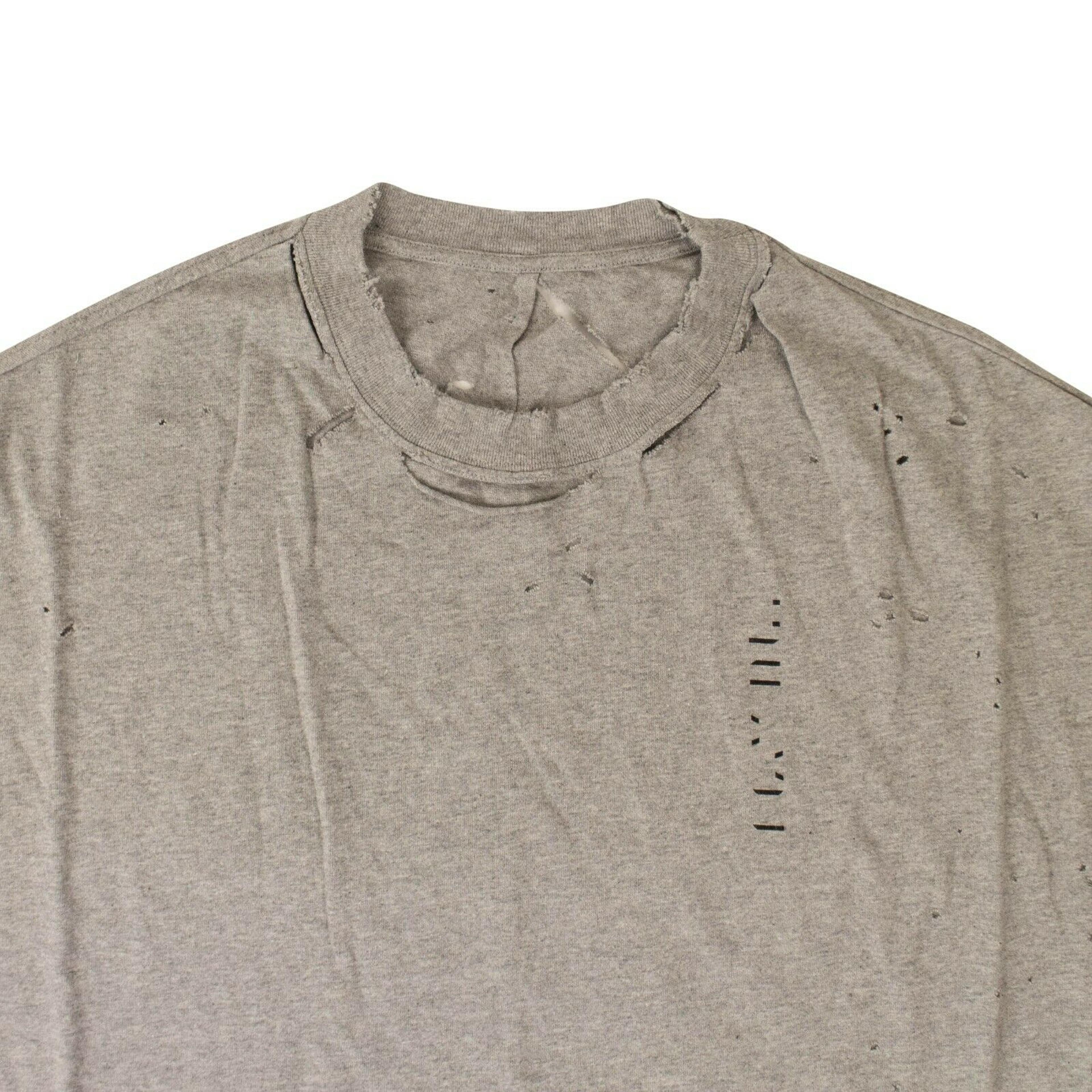Alternate View 1 of Gray Distressed T-Shirt