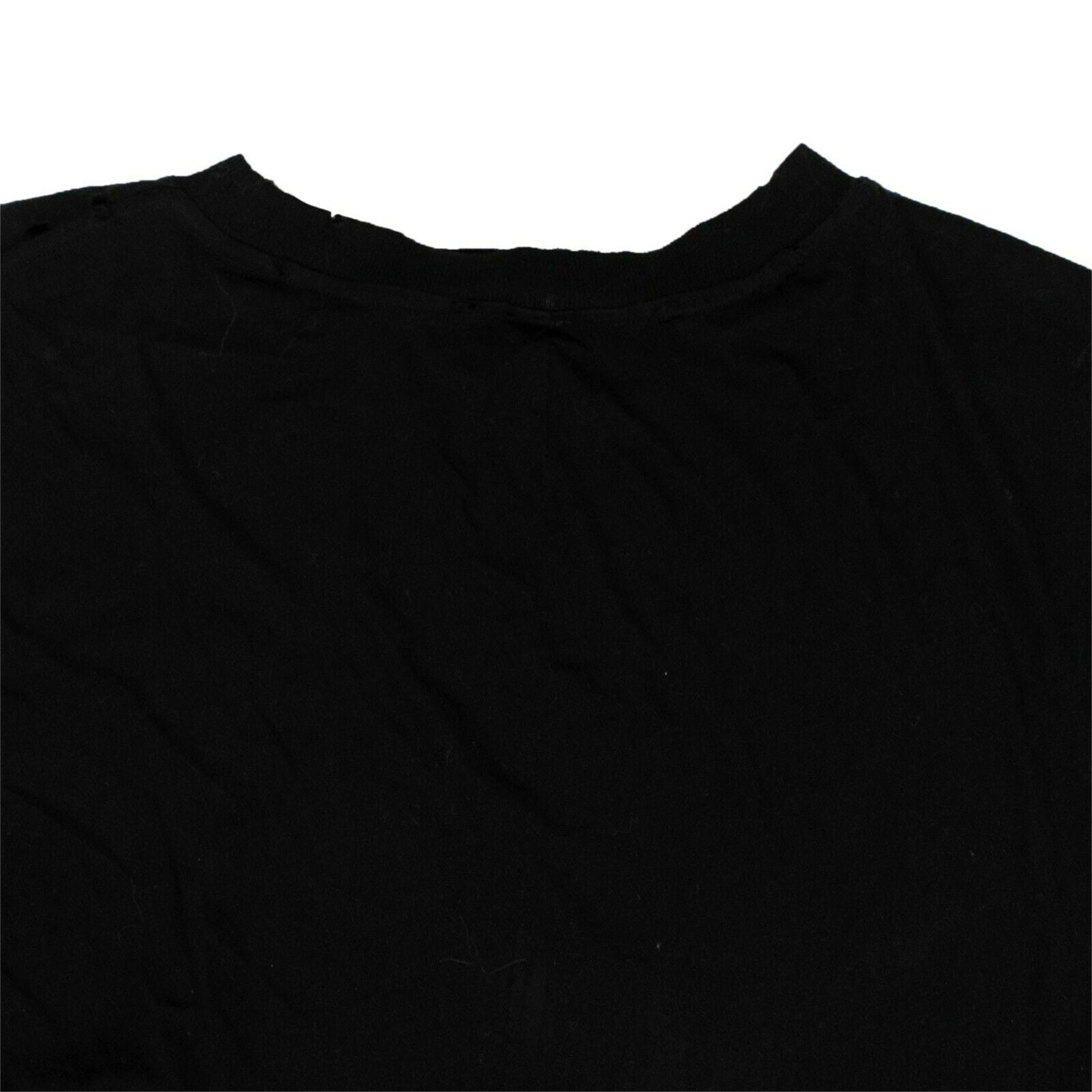 Alternate View 4 of Black Long Distressed T-Shirt