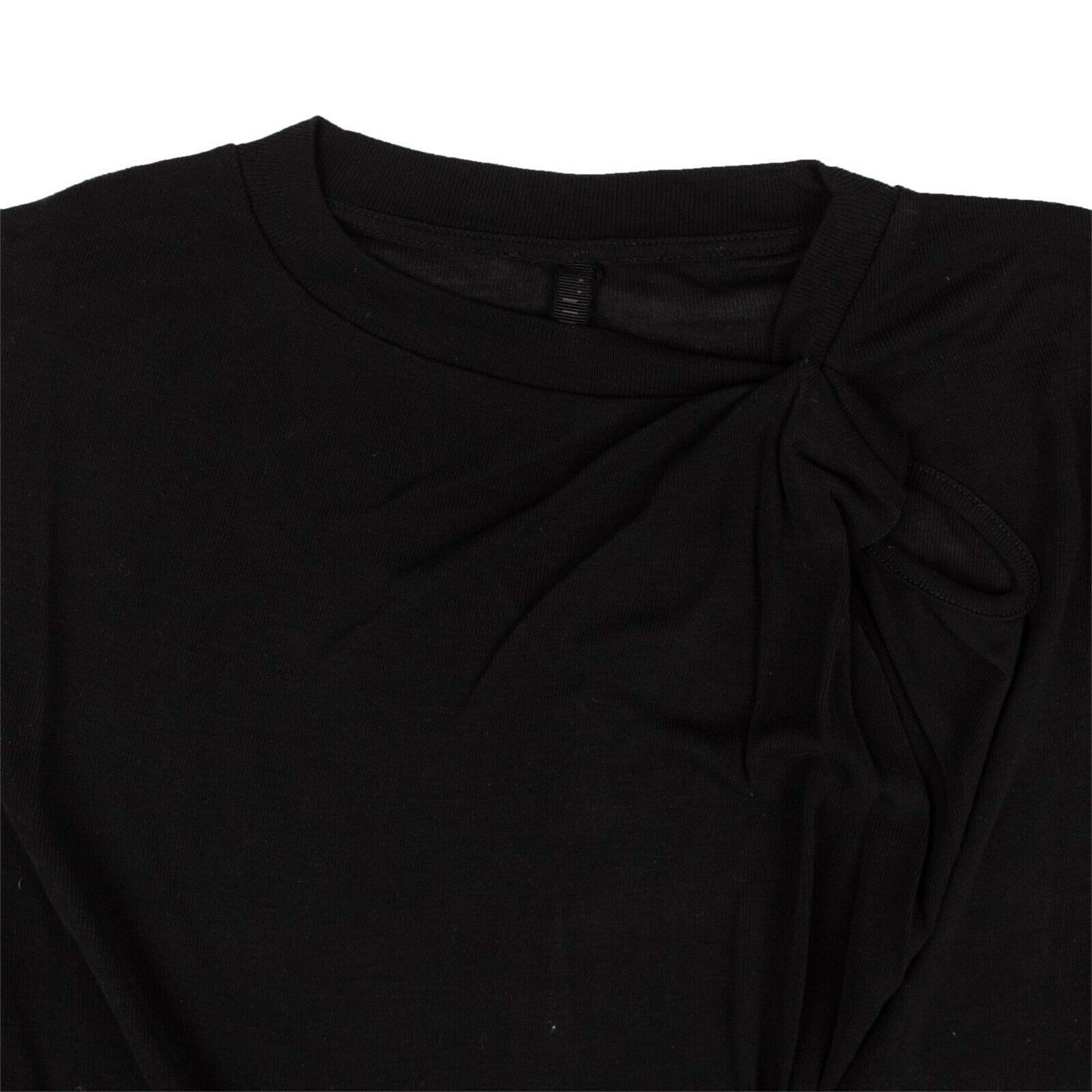 Alternate View 1 of Black Silk Pintuck T-Shirt