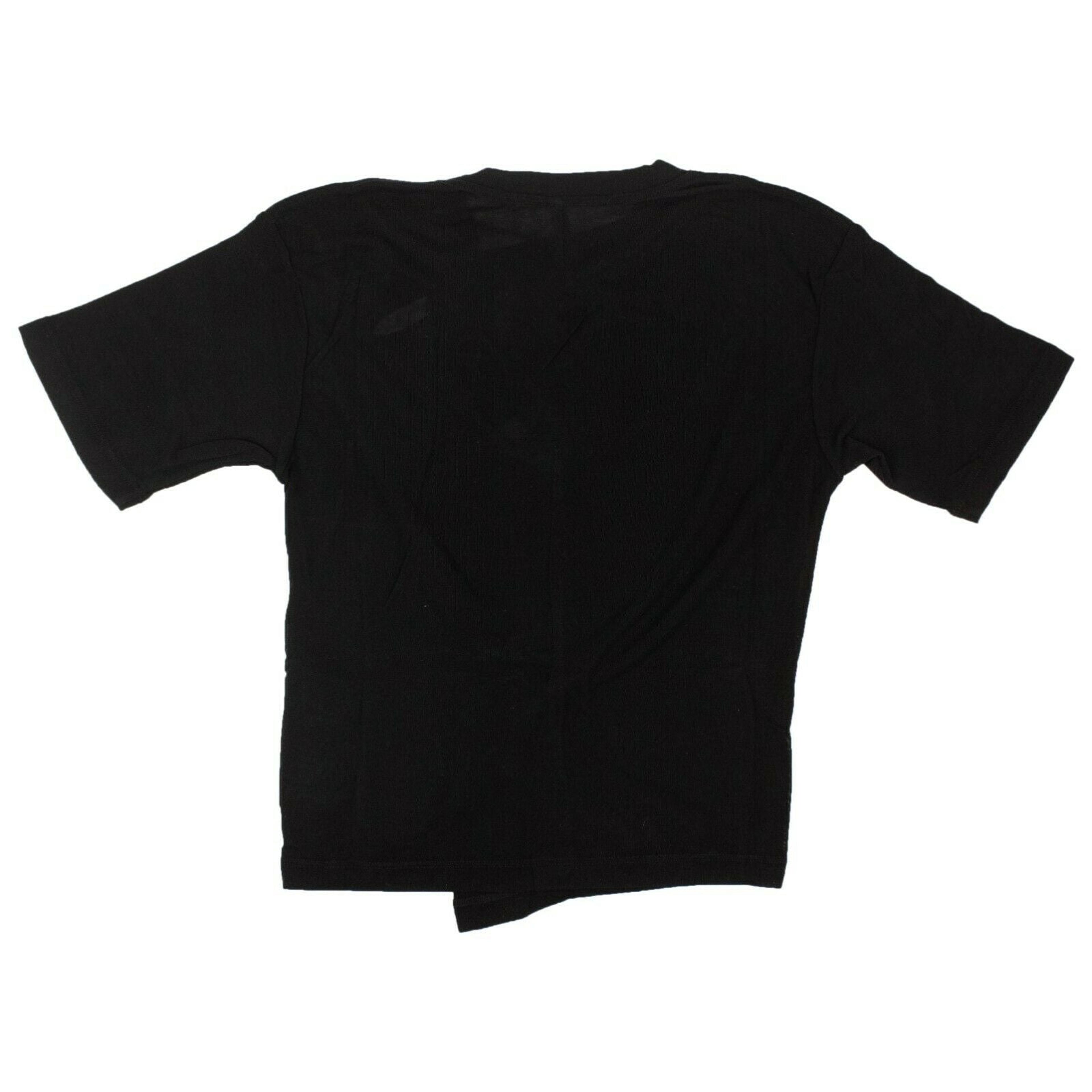 Alternate View 3 of Black Silk Pintuck T-Shirt