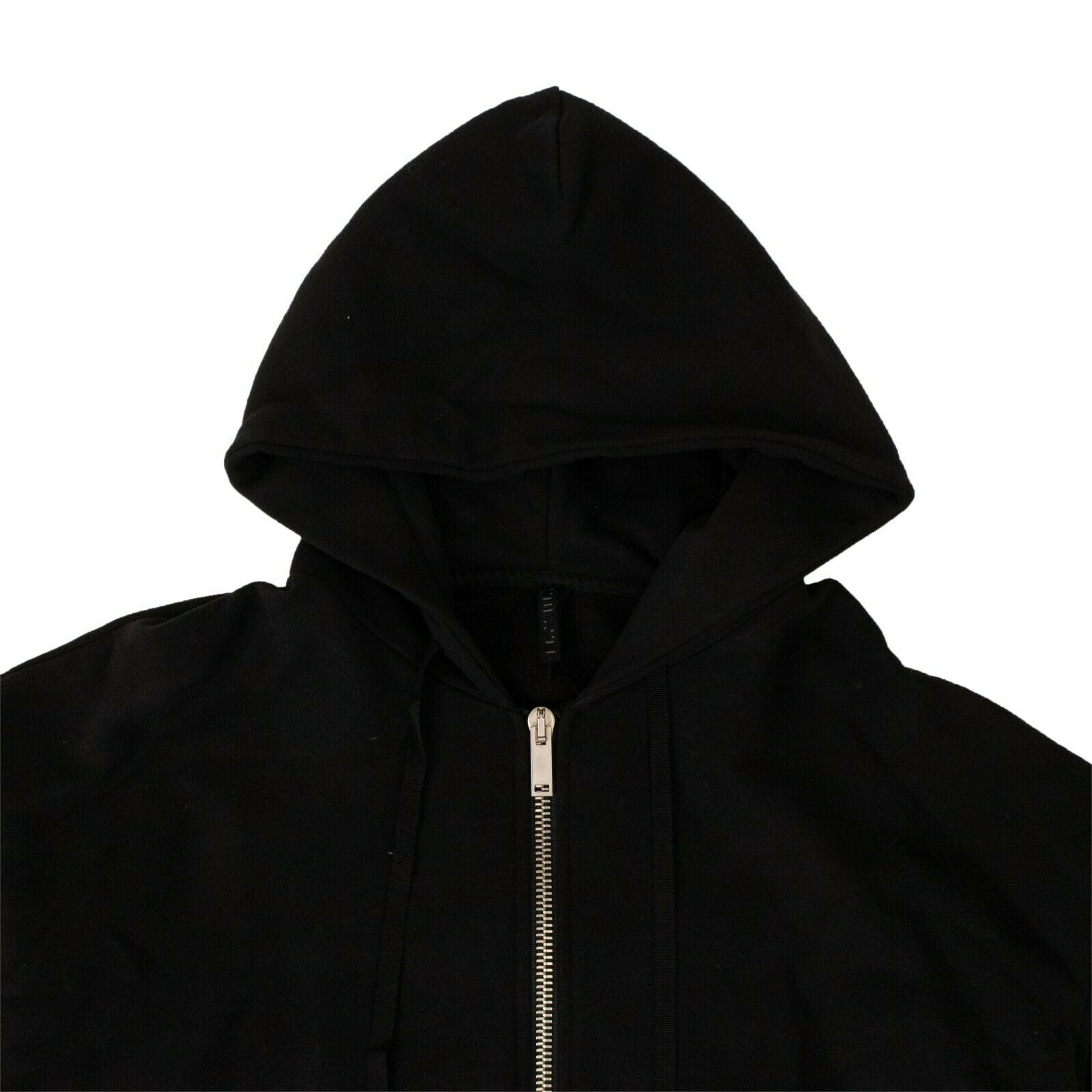 Alternate View 1 of Black Asymmetric Drape Hoodie
