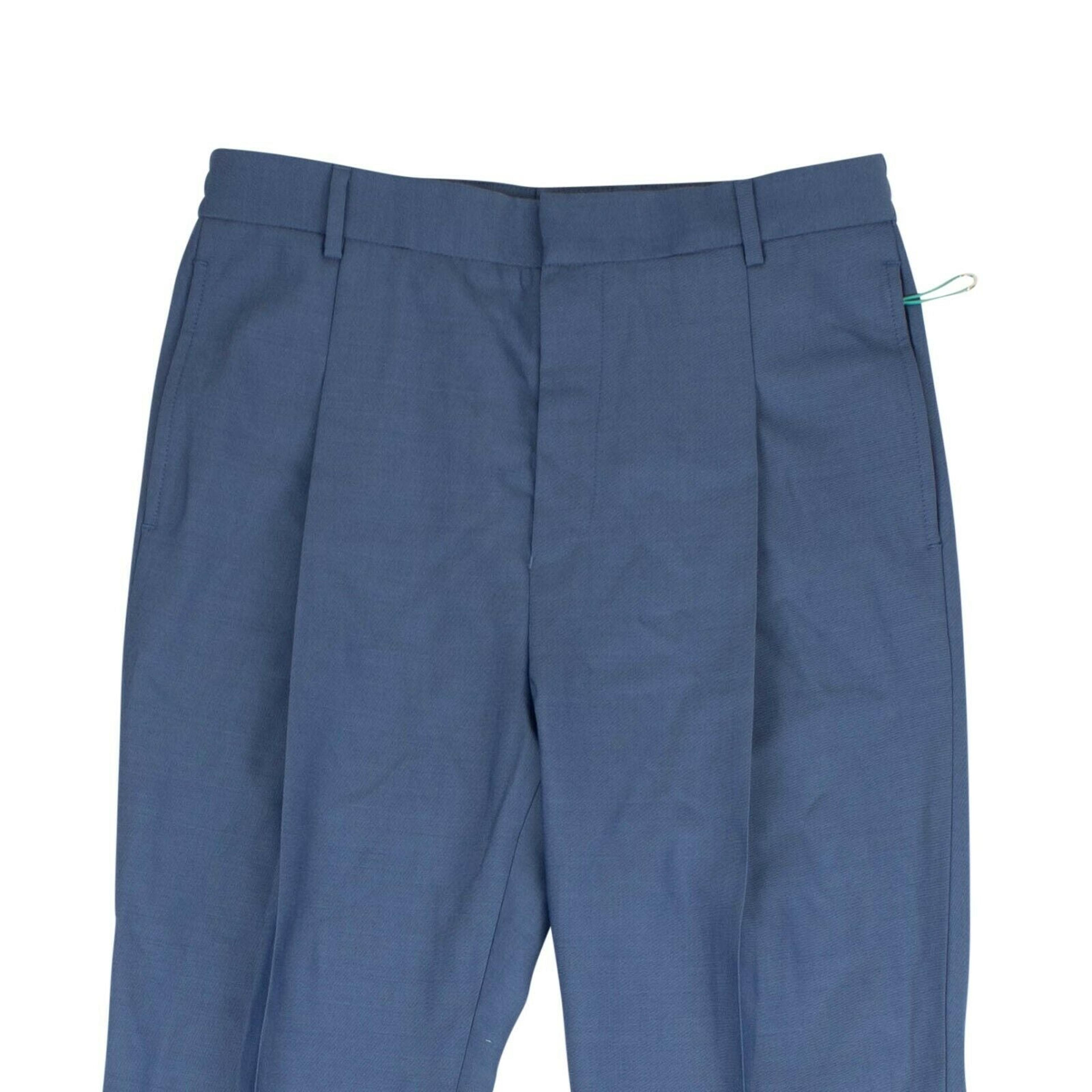 Alternate View 2 of Men's Blue Pleated Pants