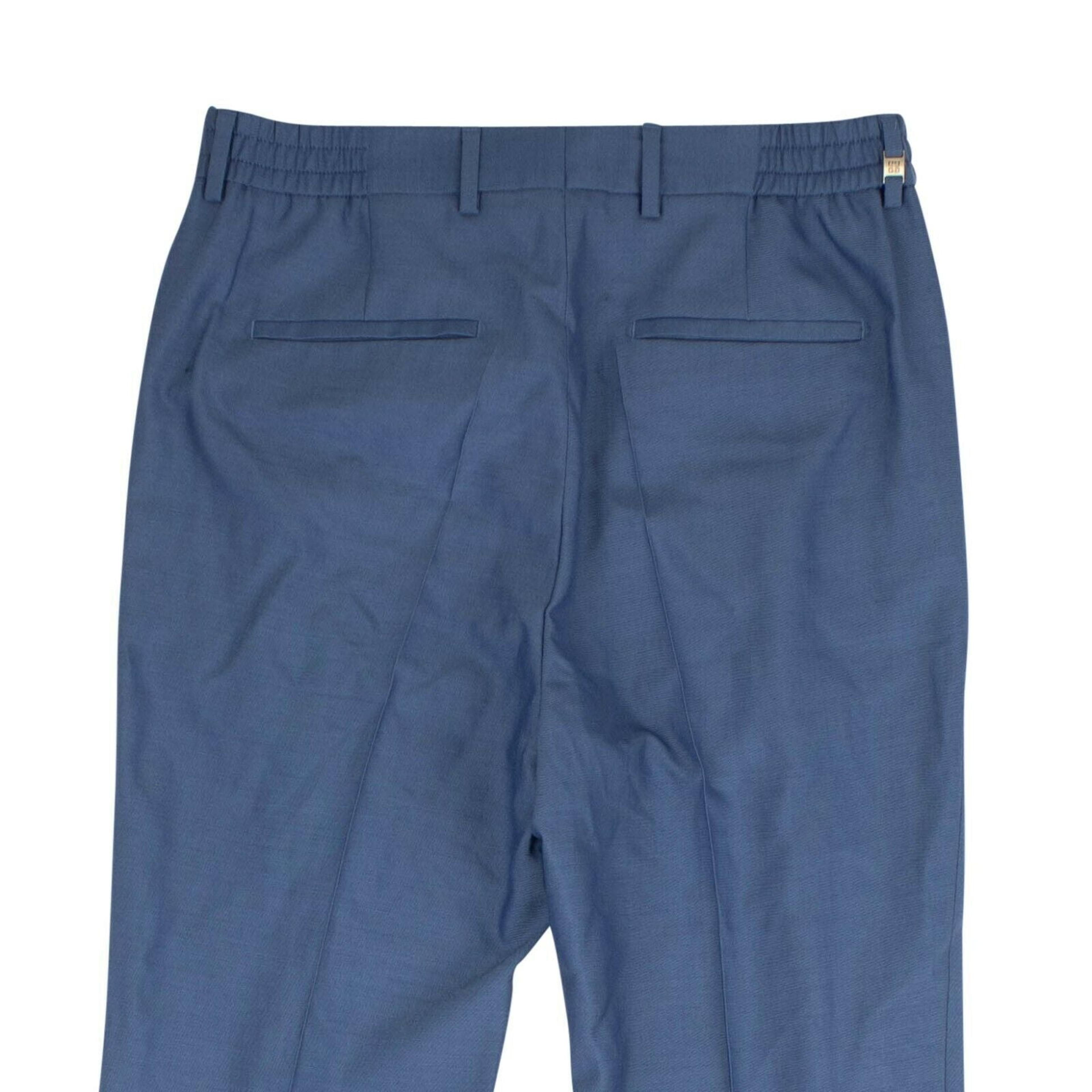 Alternate View 3 of Men's Blue Pleated Pants