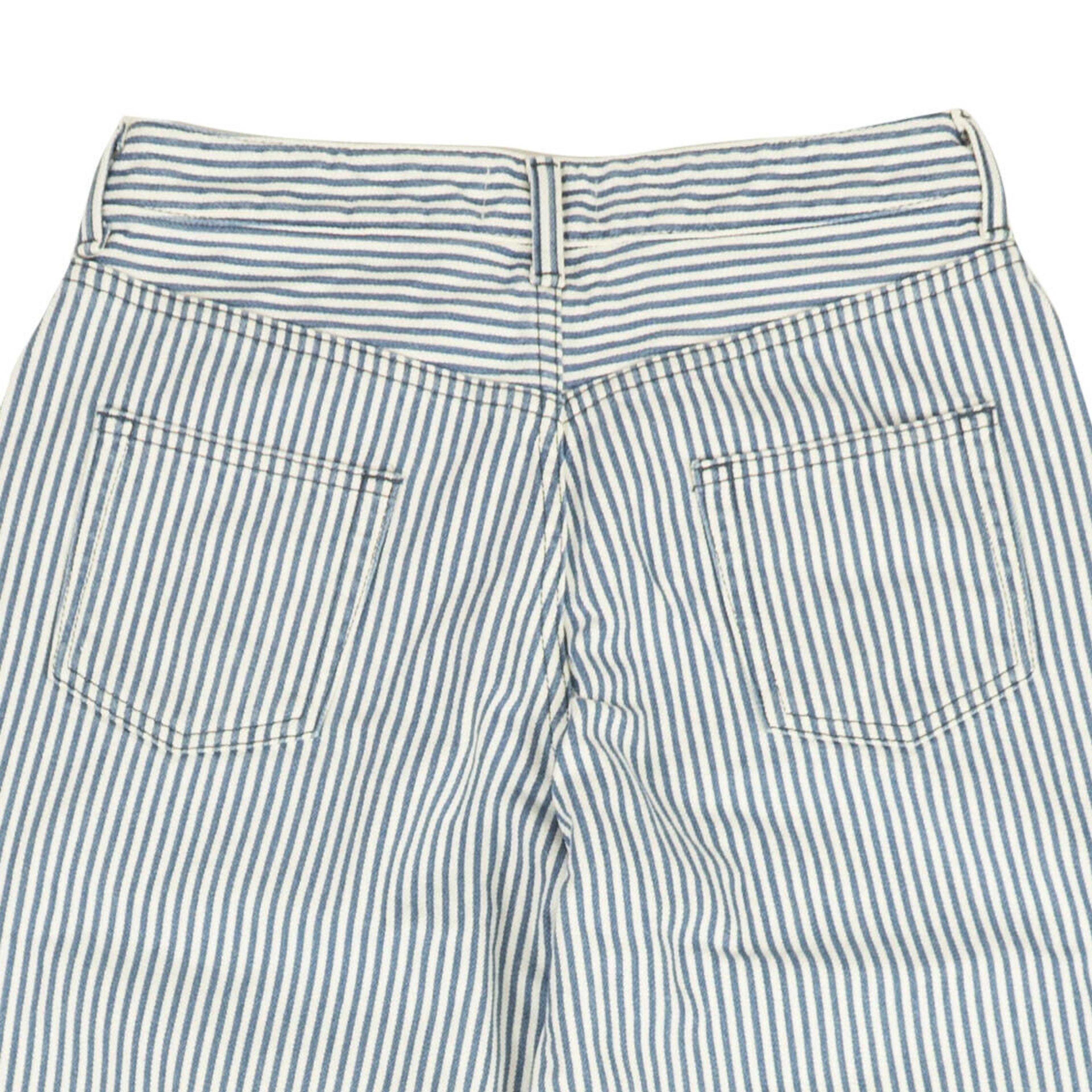 Alternate View 3 of White And Blue Lydia Pinstripe Wide Leg Jeans