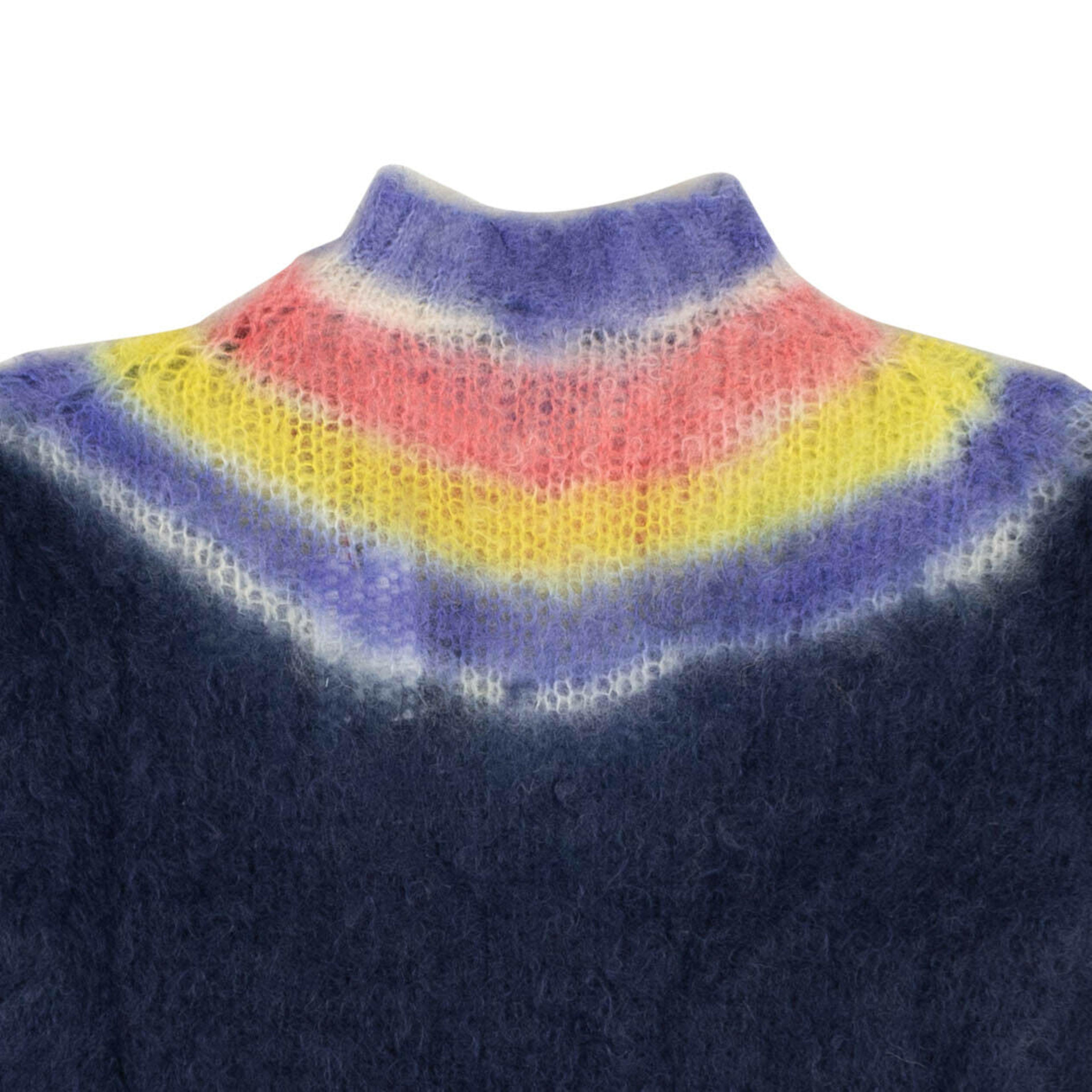 Alternate View 3 of Blue Mohair Blend Multicolor Pullover Sweater