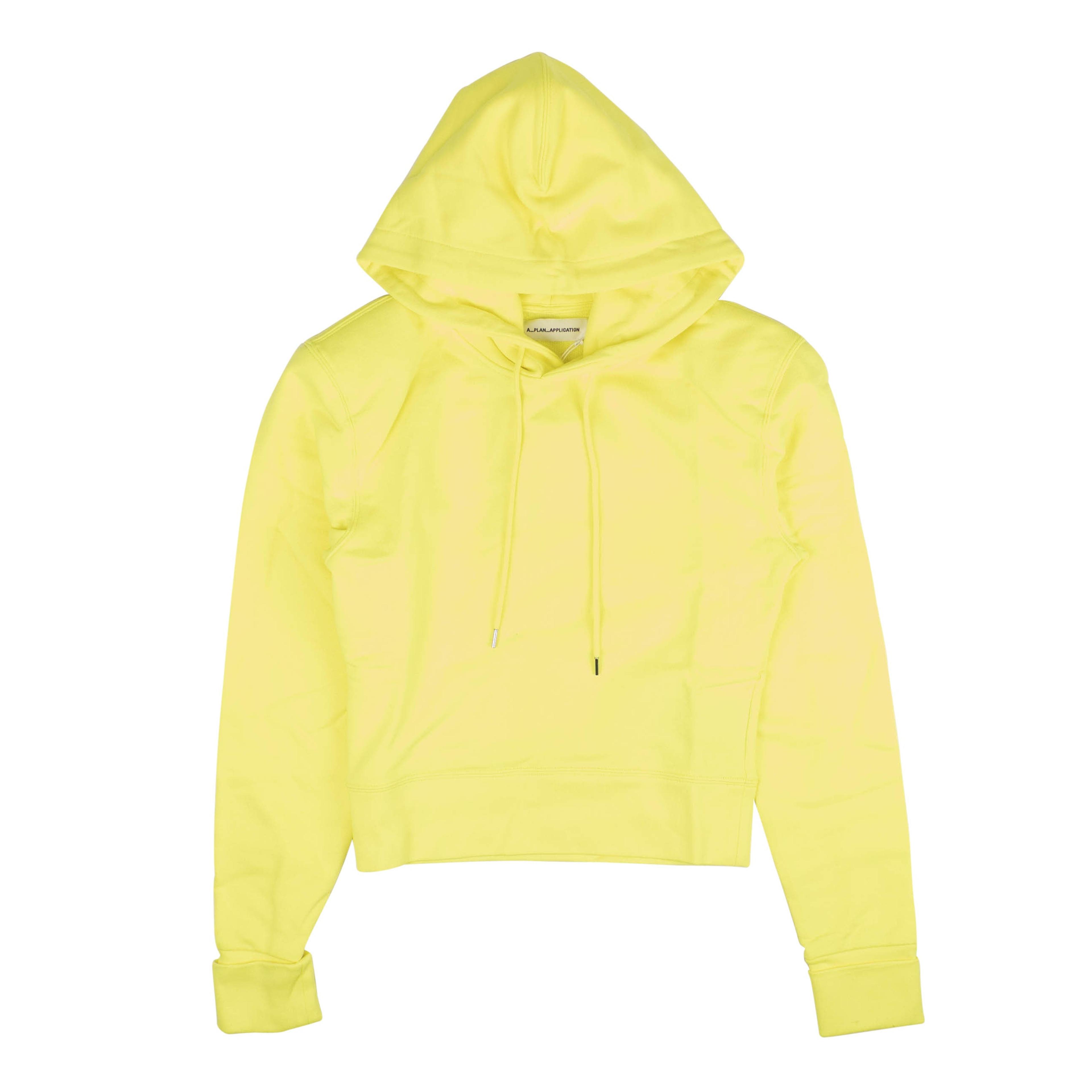 A.P.C Cotton Pullover Hoodie - Neon Yellow